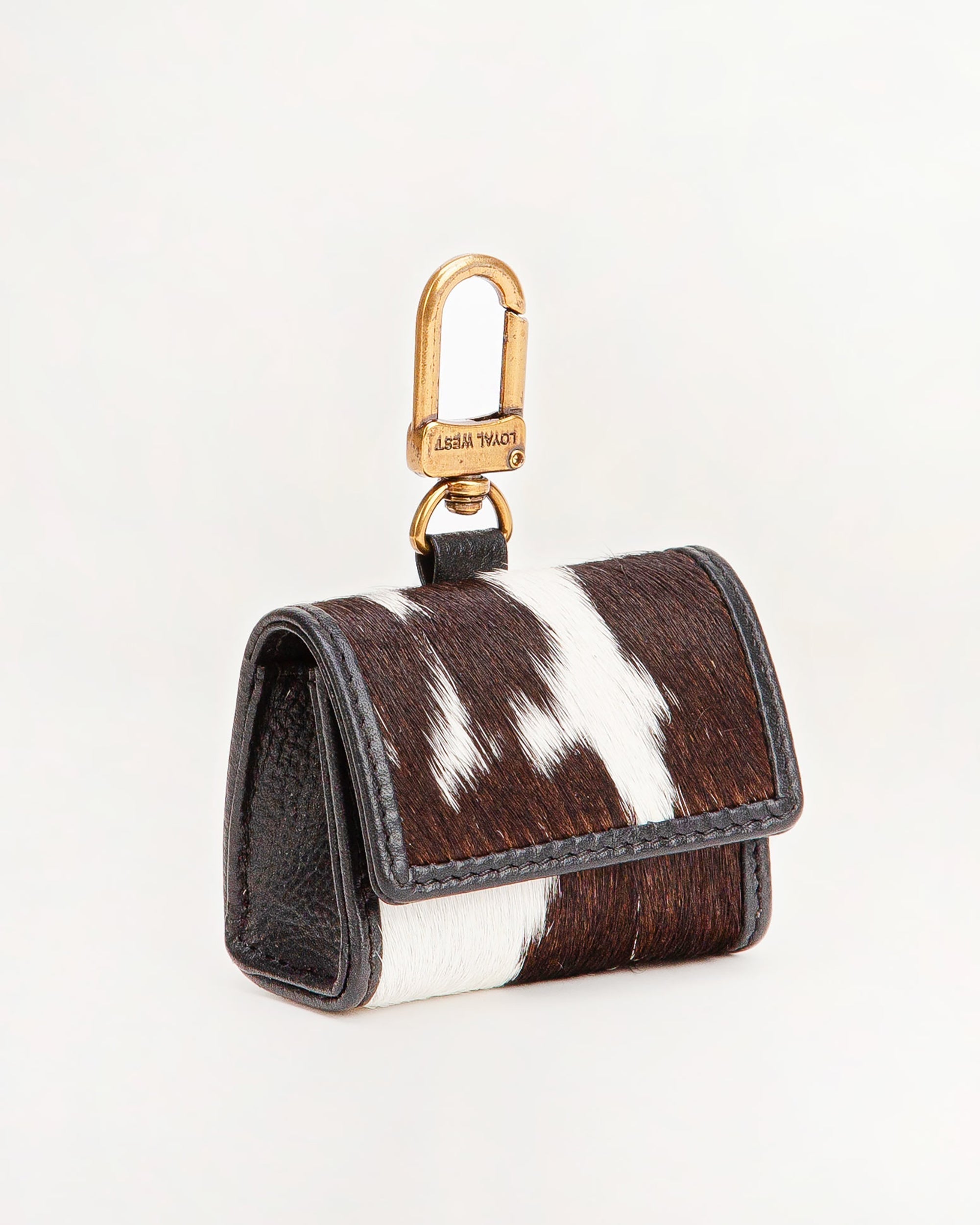 Gloriana Clip On Bag Charm Black And White
