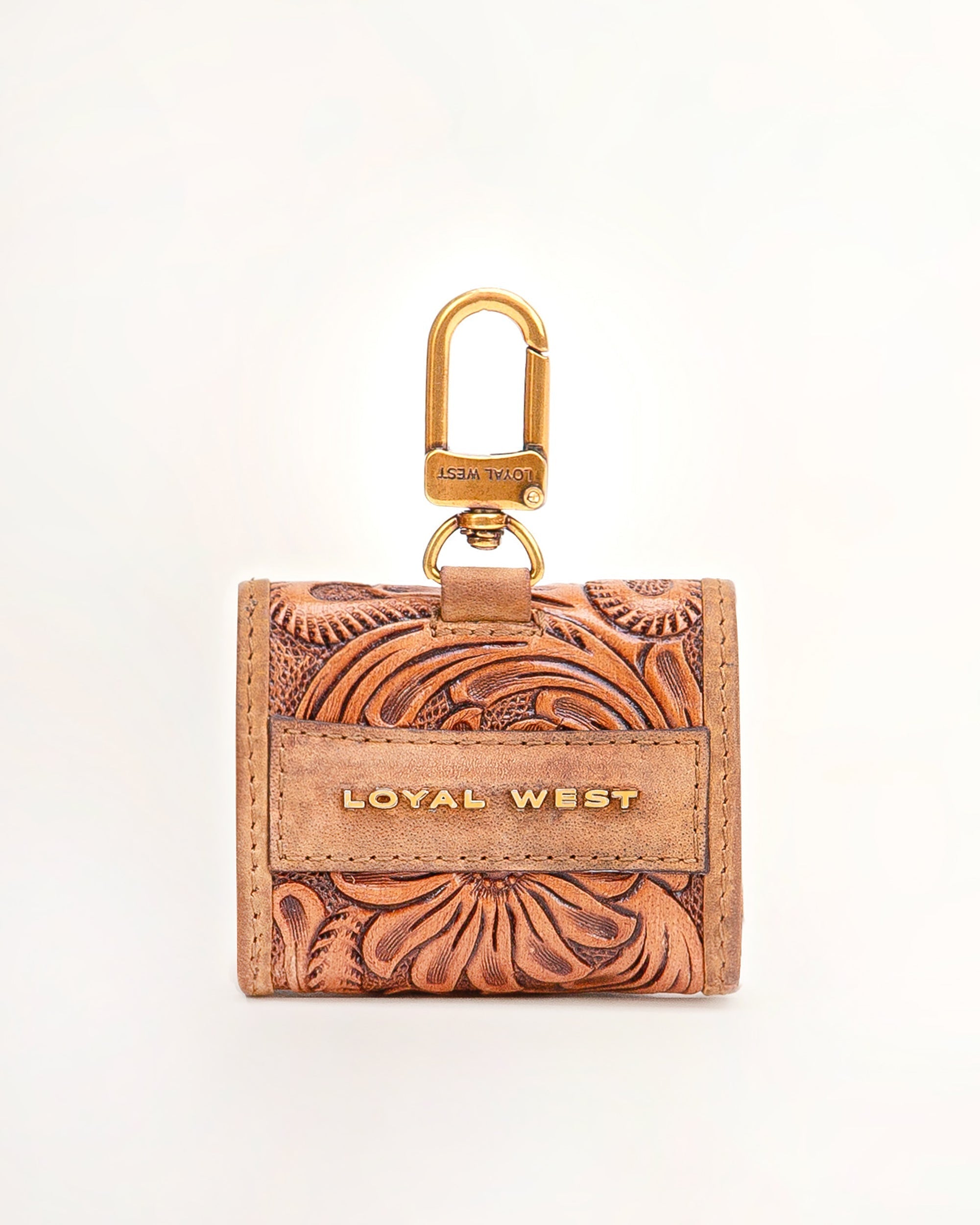 Gloriana Clip On Bag Charm Handtooled