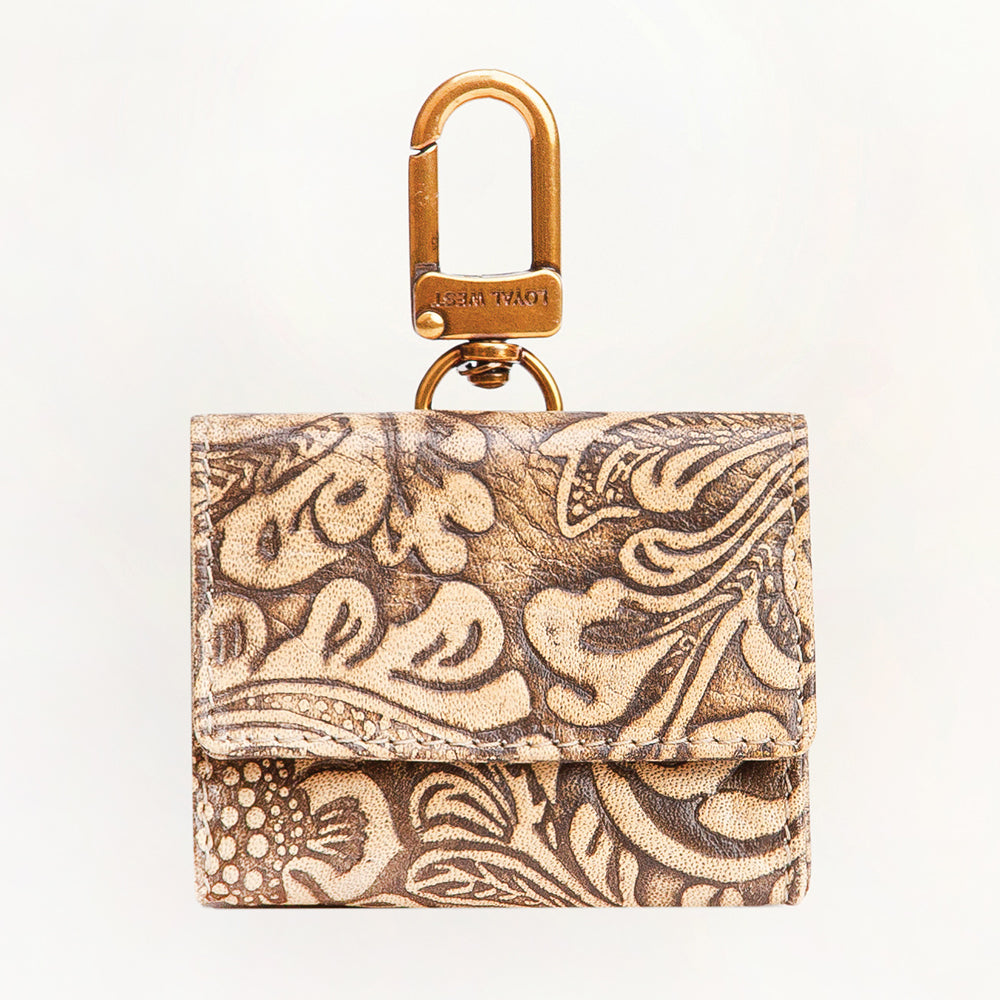 Gloriana Clip On Bag Charm Embossed Floral