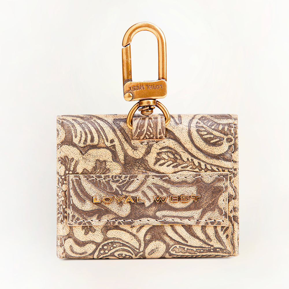 Gloriana Clip On Bag Charm Embossed Floral