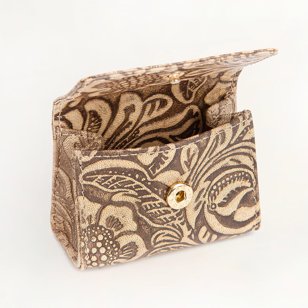 Gloriana Clip On Bag Charm Embossed Floral