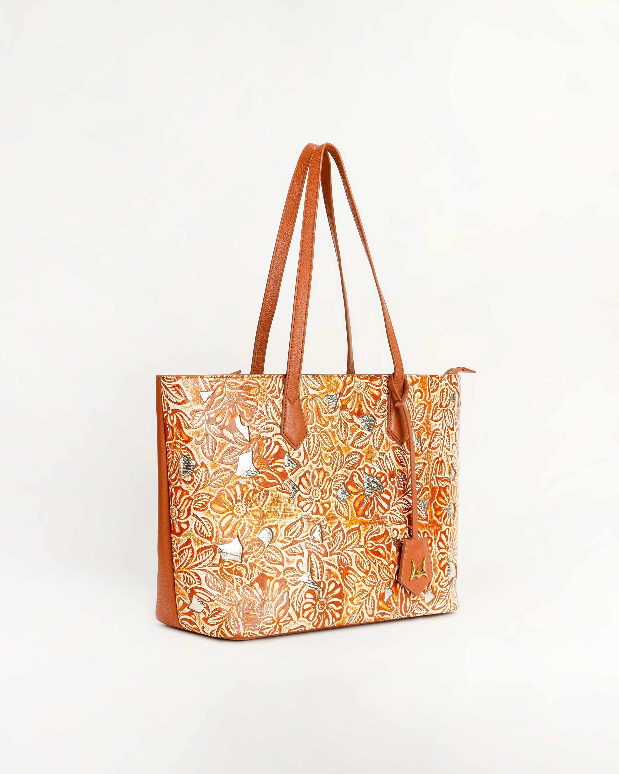 California Poppy Large Bag Golden Floral