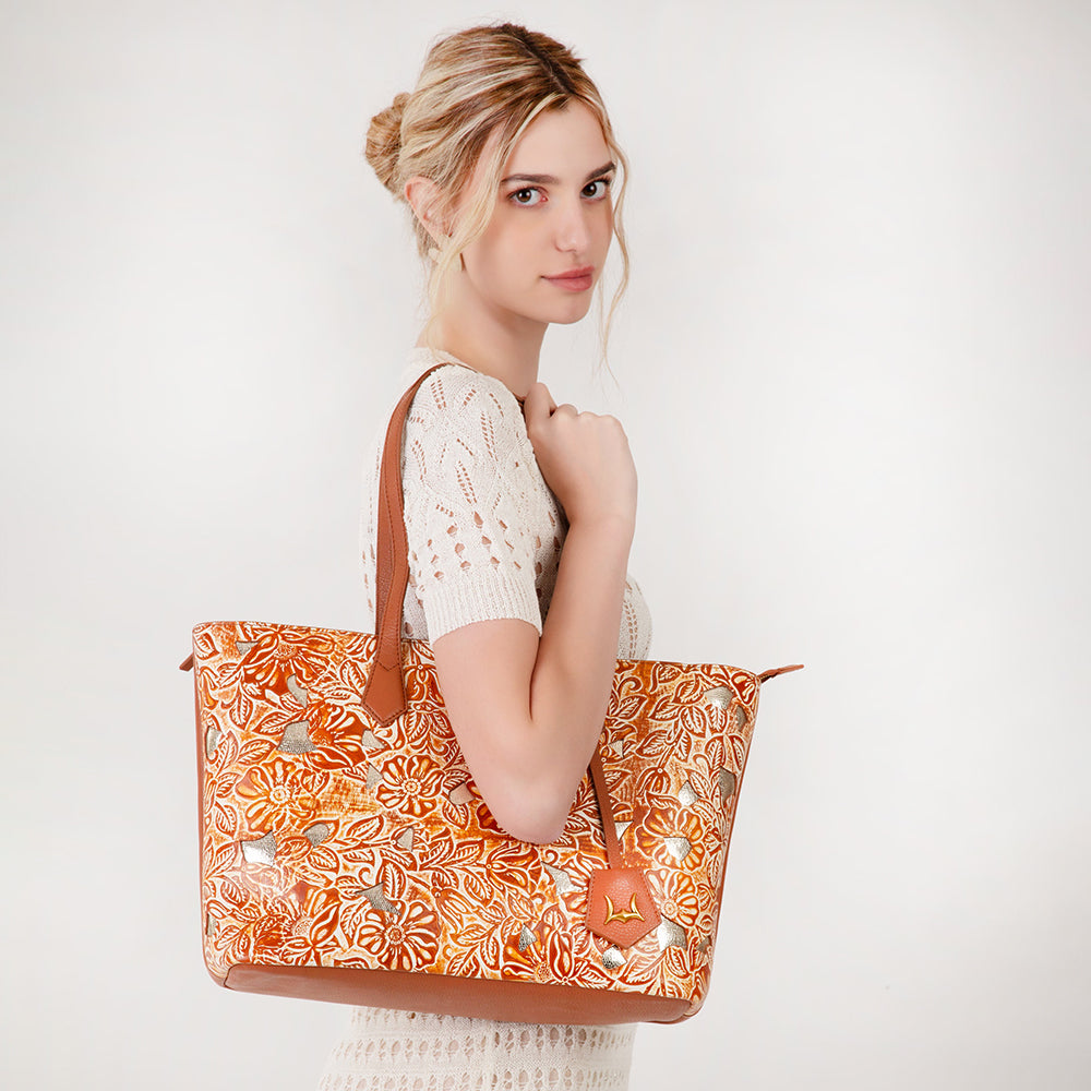 California Poppy Large Bag Golden Floral