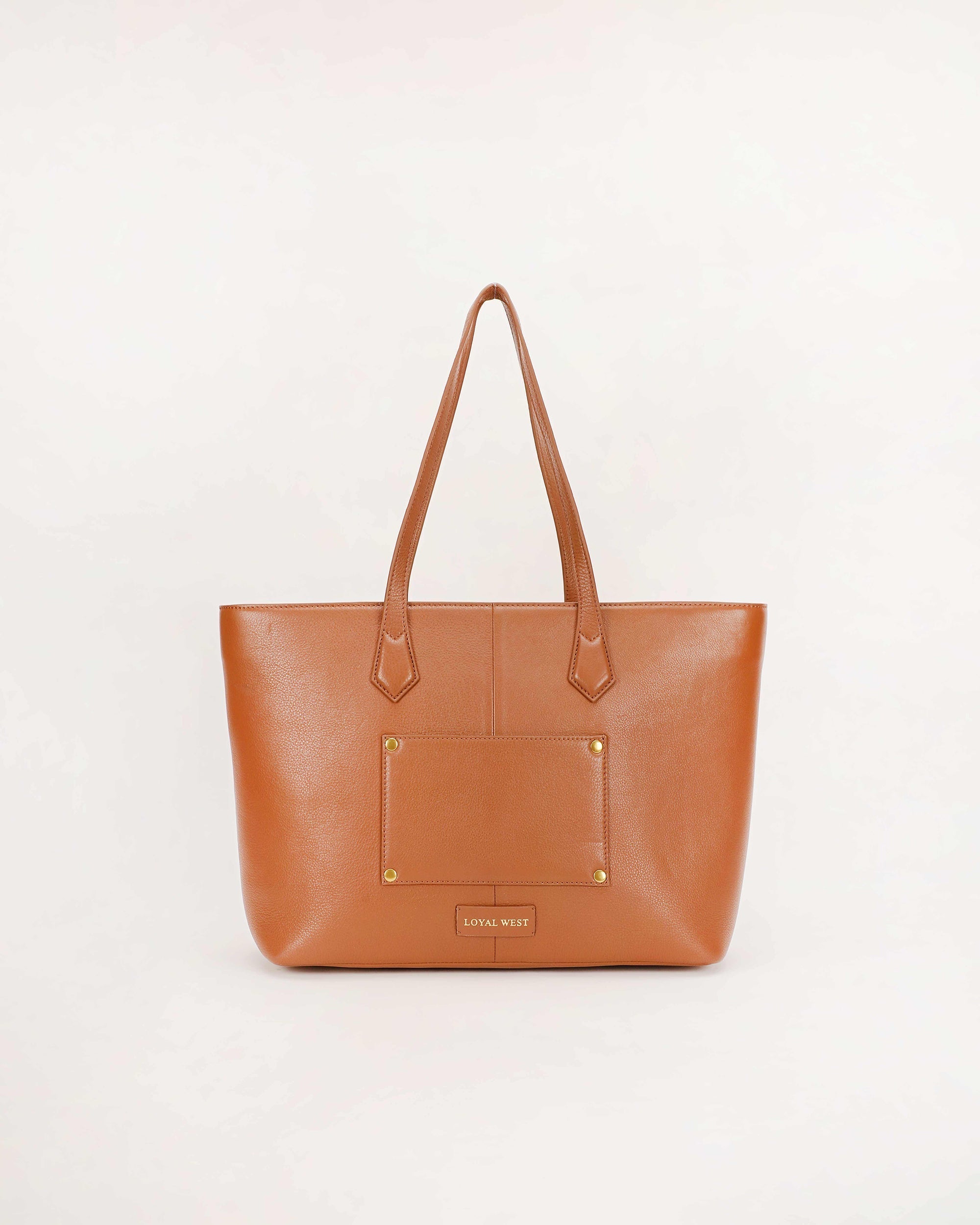 California Poppy Large Bag Brown Floral