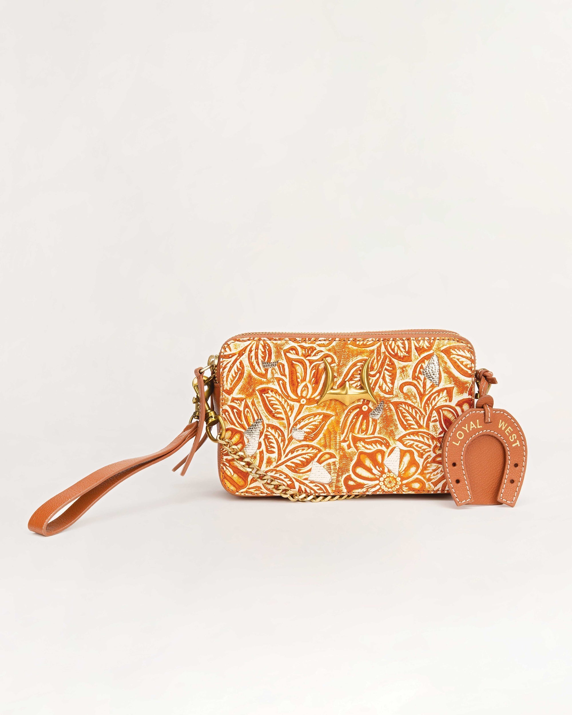 Shell Mini Purse Brown