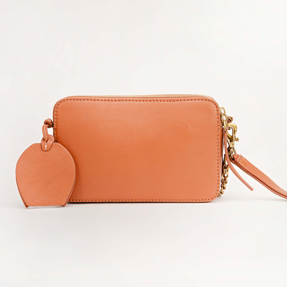 Shell Mini Purse Golden Floral