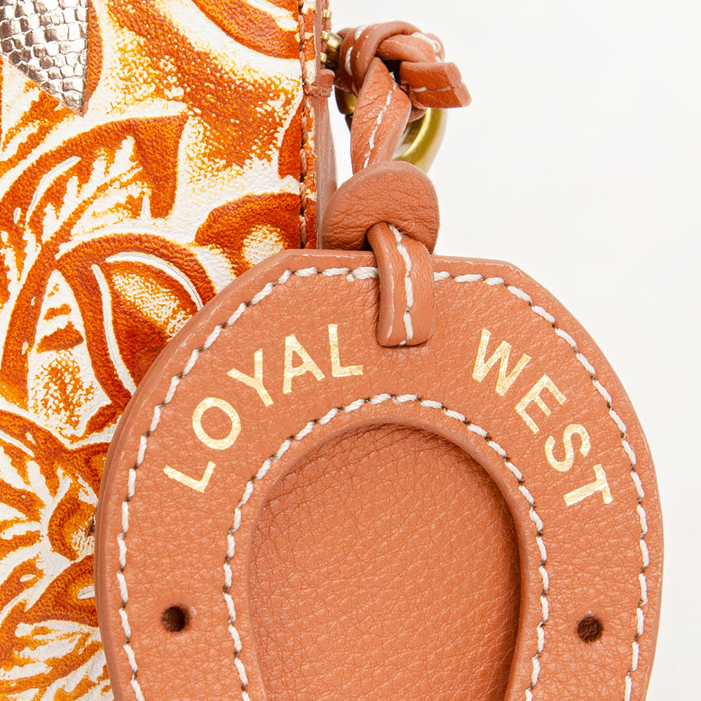 Shell Mini Purse Golden Floral