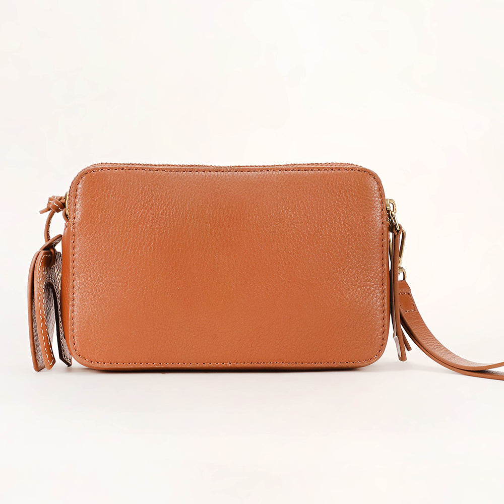 Shell Mini Purse Brown