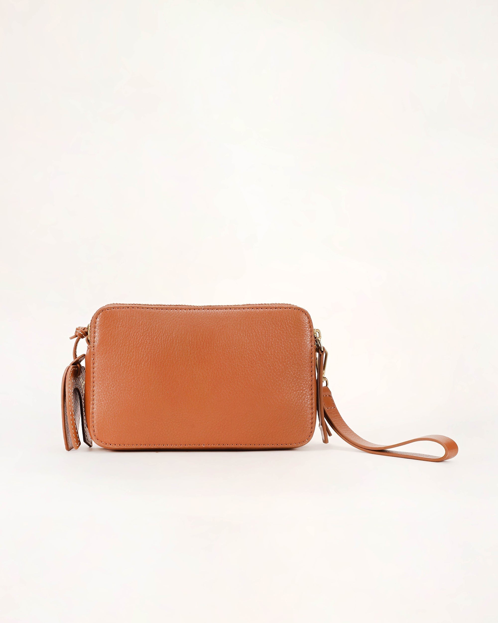 Shell Mini Purse Brown