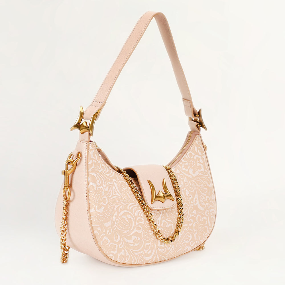 Lw Hobo Medium Purse Beige Floral