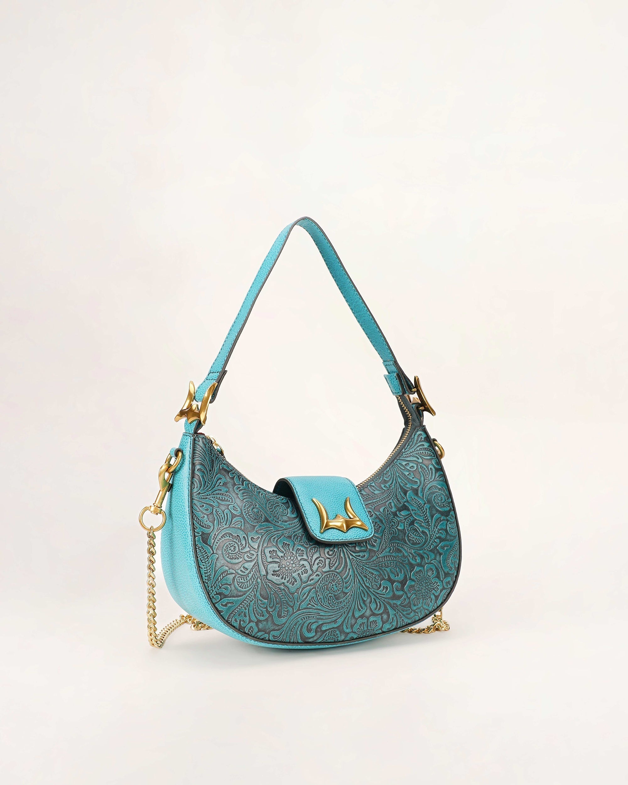 Lw Hobo Medium Purse Turquoise Floral