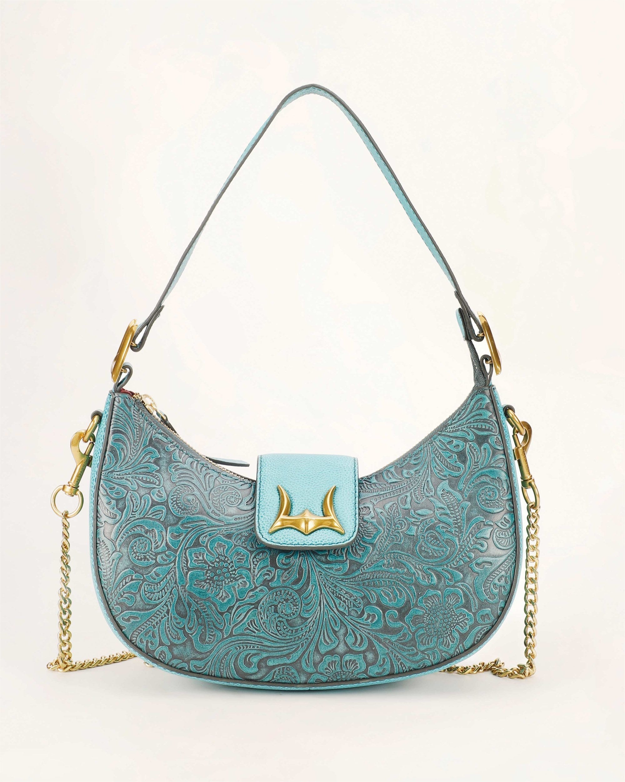 Lw Hobo Medium Purse Turquoise Floral