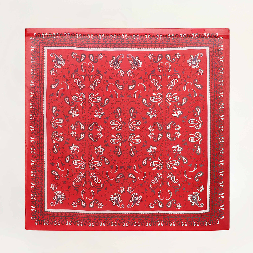 Bandana Canyon Silk Scarves Scarlet