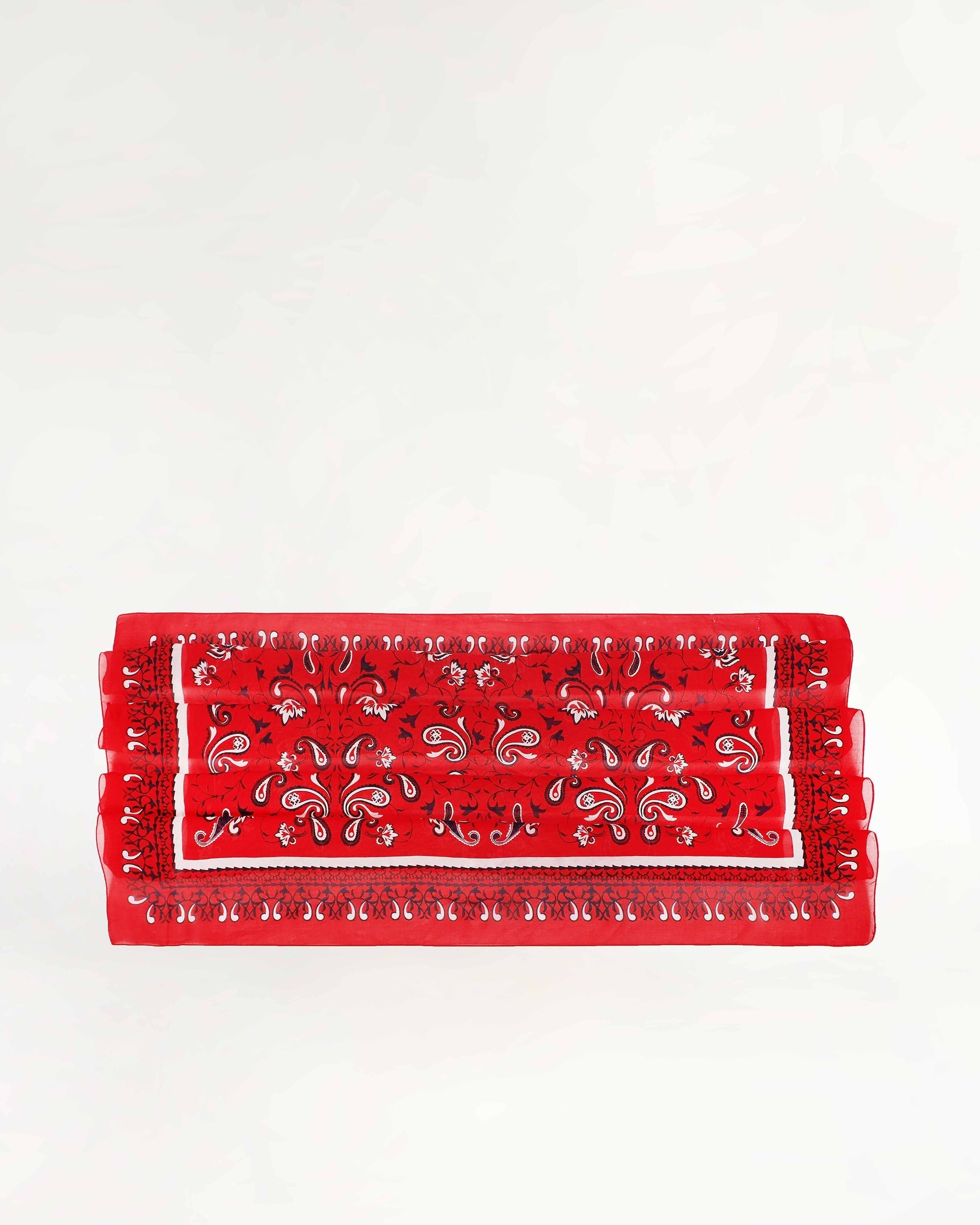 Bandana Canyon Silk Scarves Scarlet