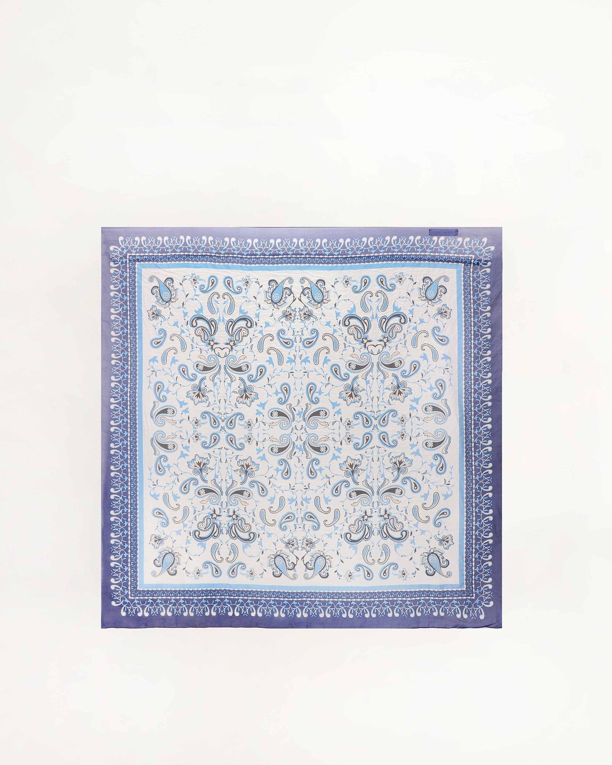 Bandana Canyon Silk Scarves Blue