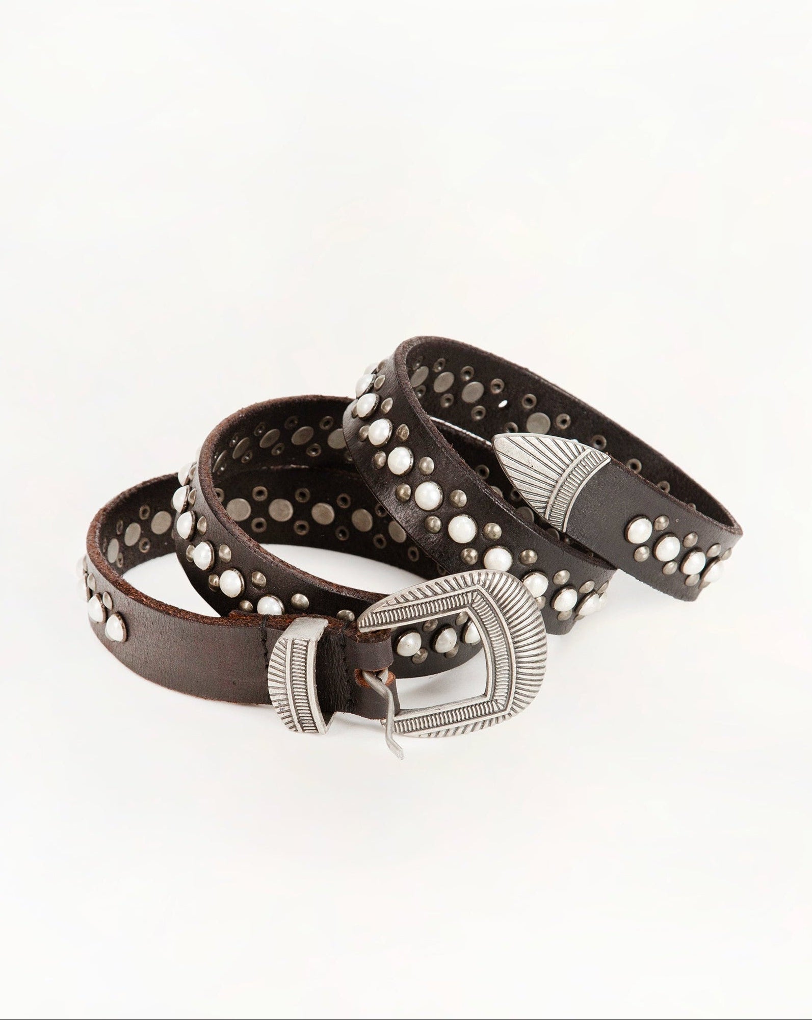 Midnight Ranger Leather Belt In Calfskin