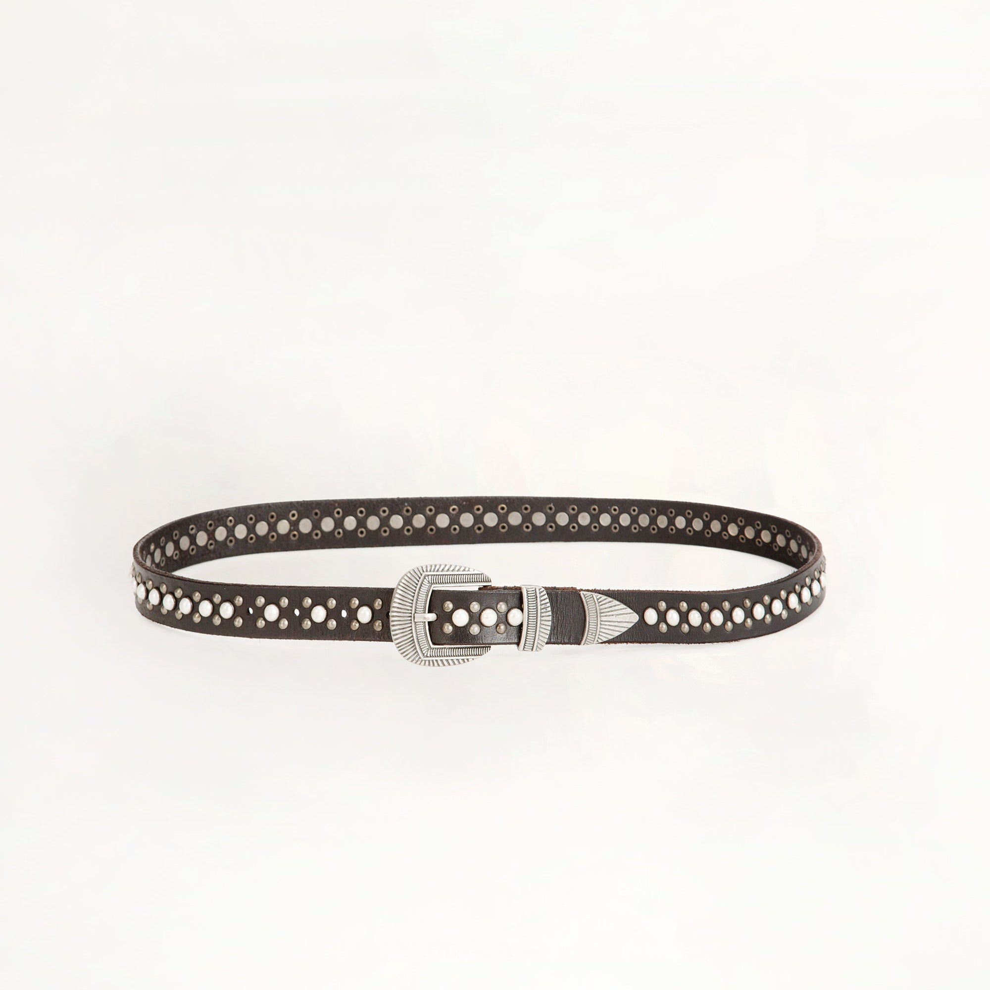 Midnight Ranger Leather Belt In Calfskin