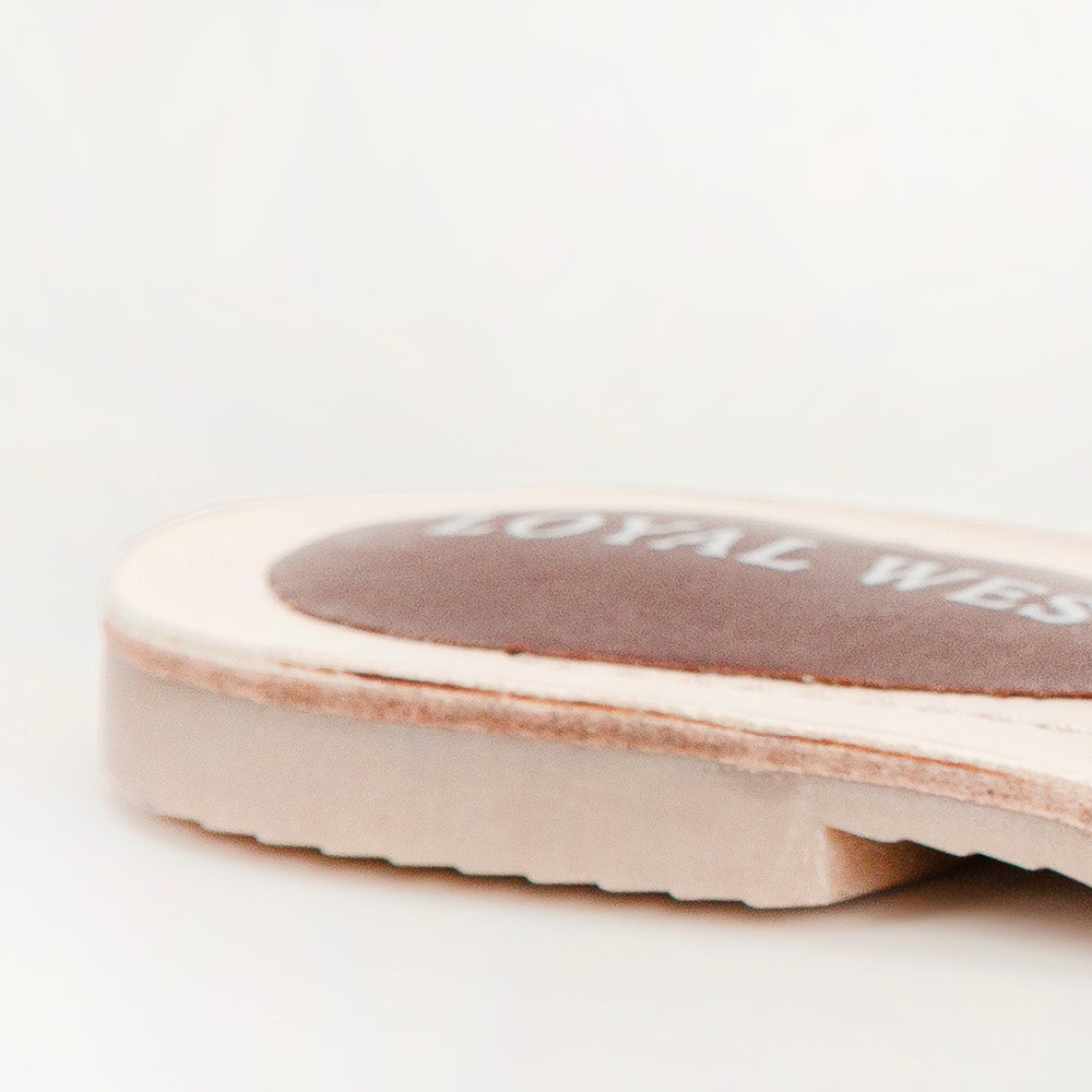 Mesa Wanderer Sandals - Black Handtooled Leather