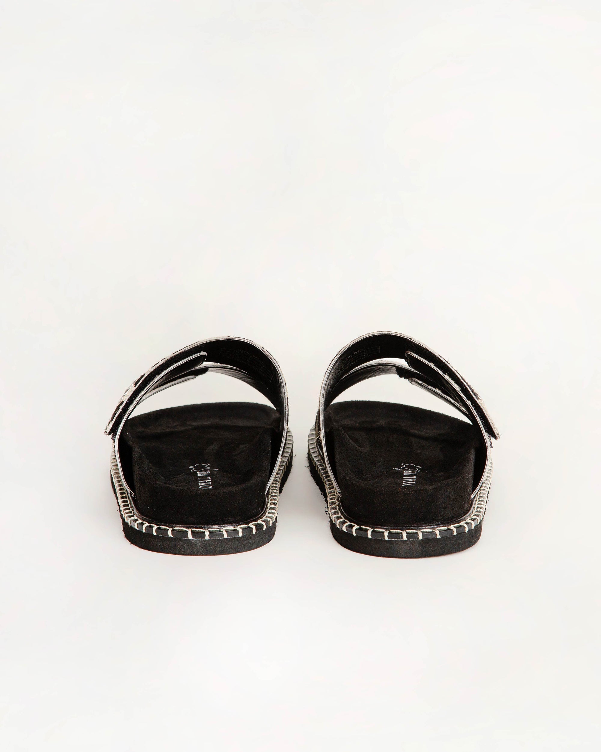 Deen Canyon Sandals - Black And White Cowhide