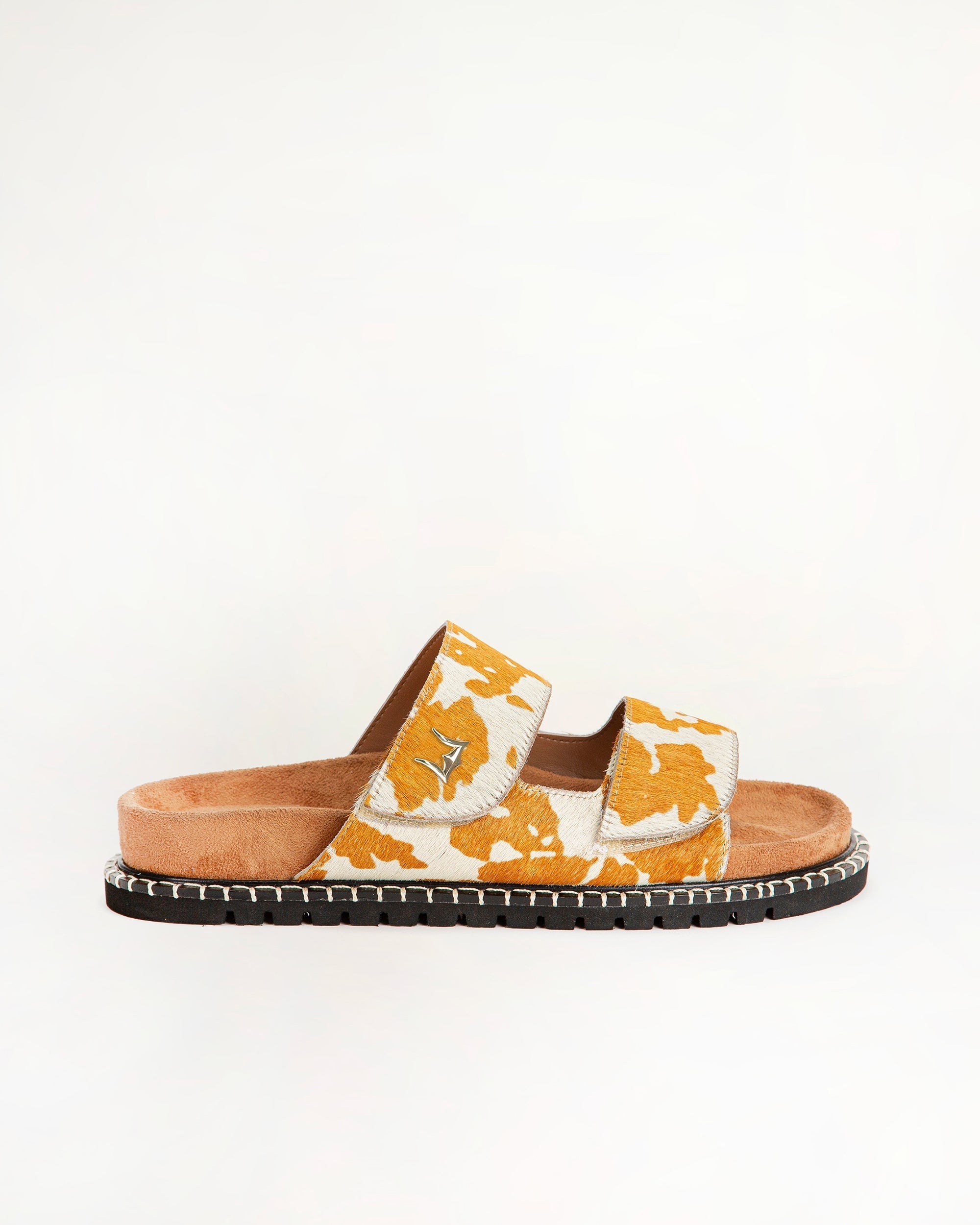 Deen Canyon Sandals - Brown And White Cowhide