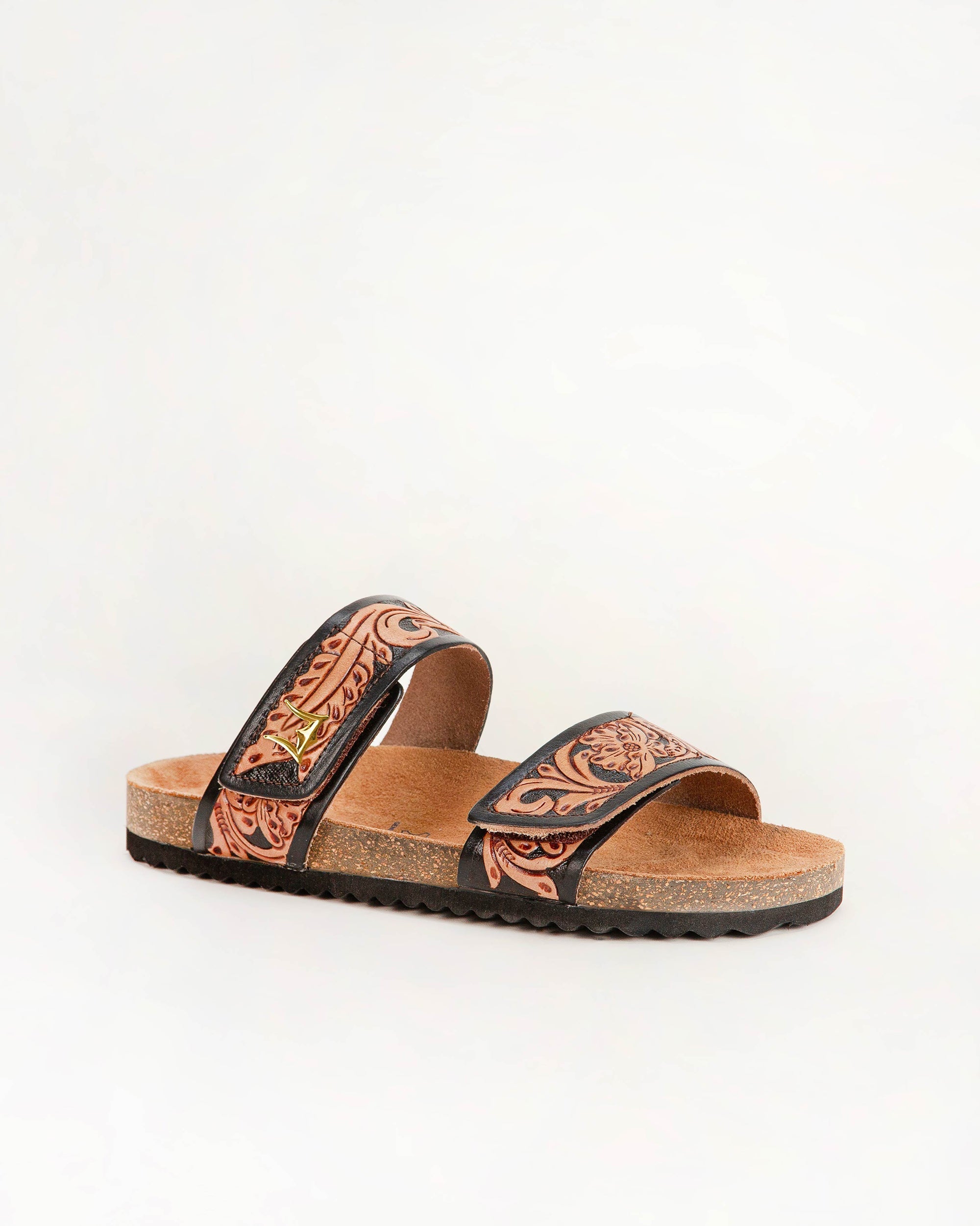 Deen Canyon Sandals - Handtooled Leather