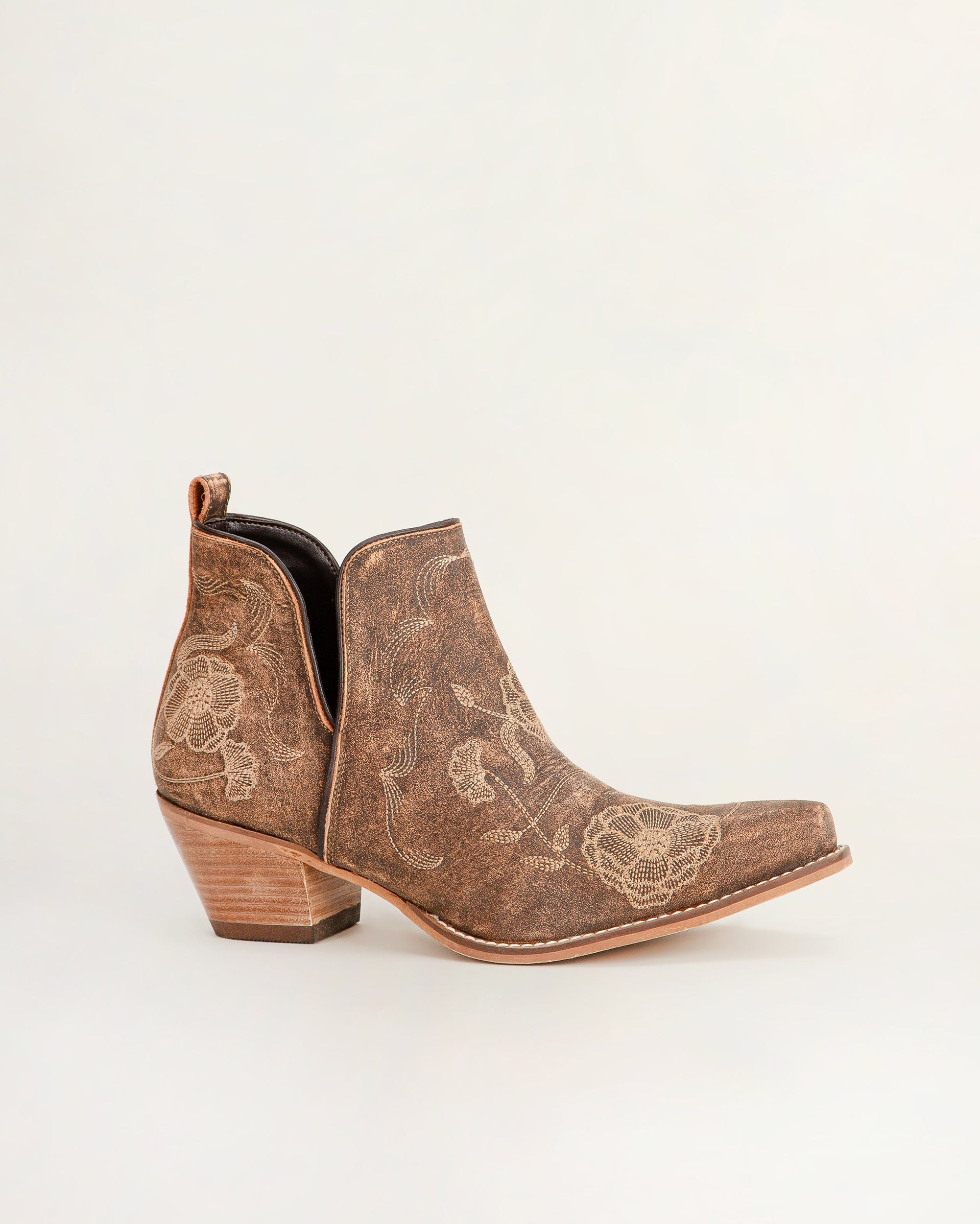 South West Booties Brown Calfskin