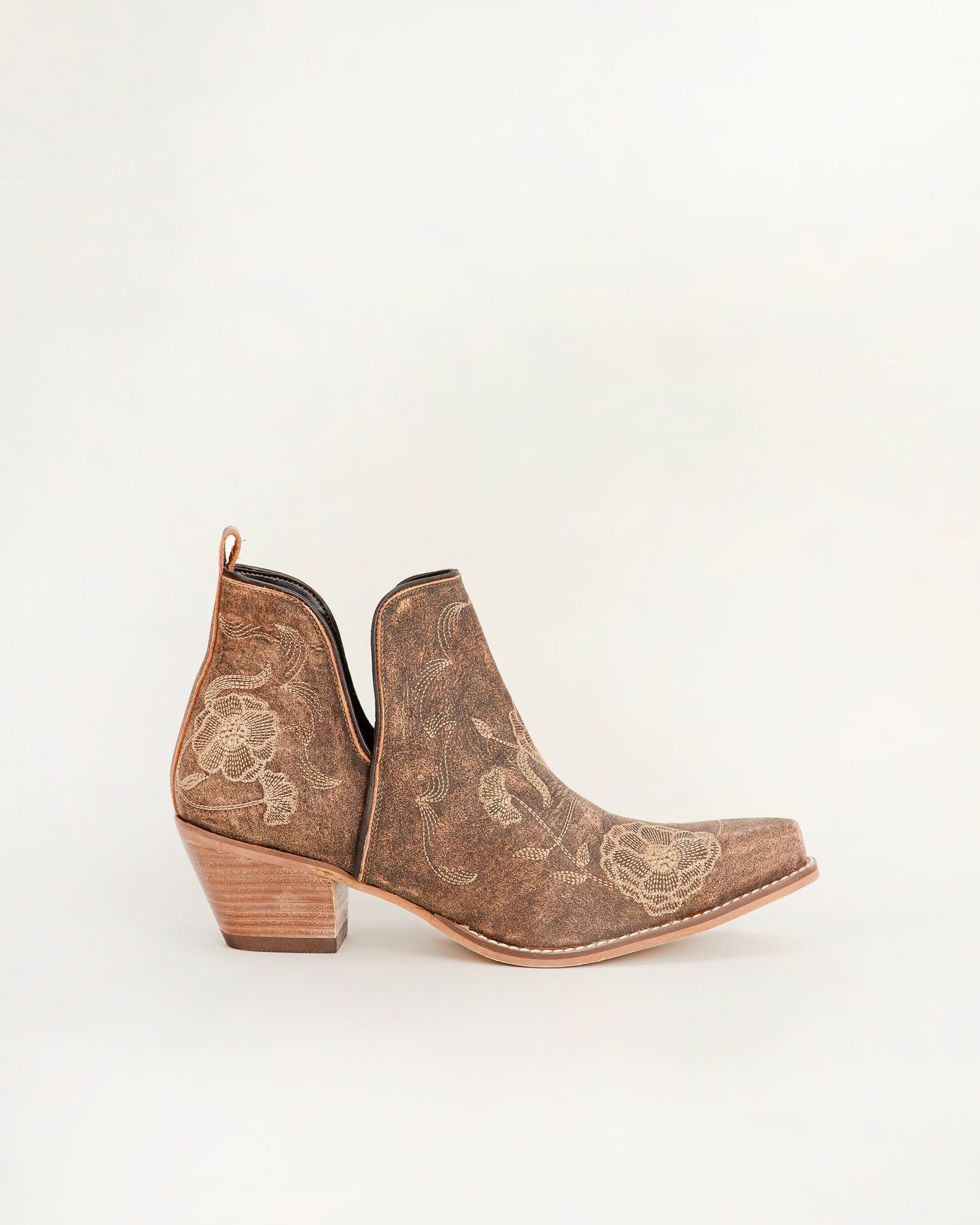 South West Booties Brown Calfskin