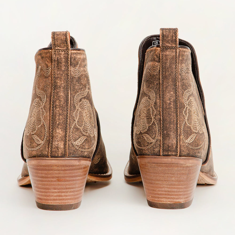 South West Booties Brown Calfskin