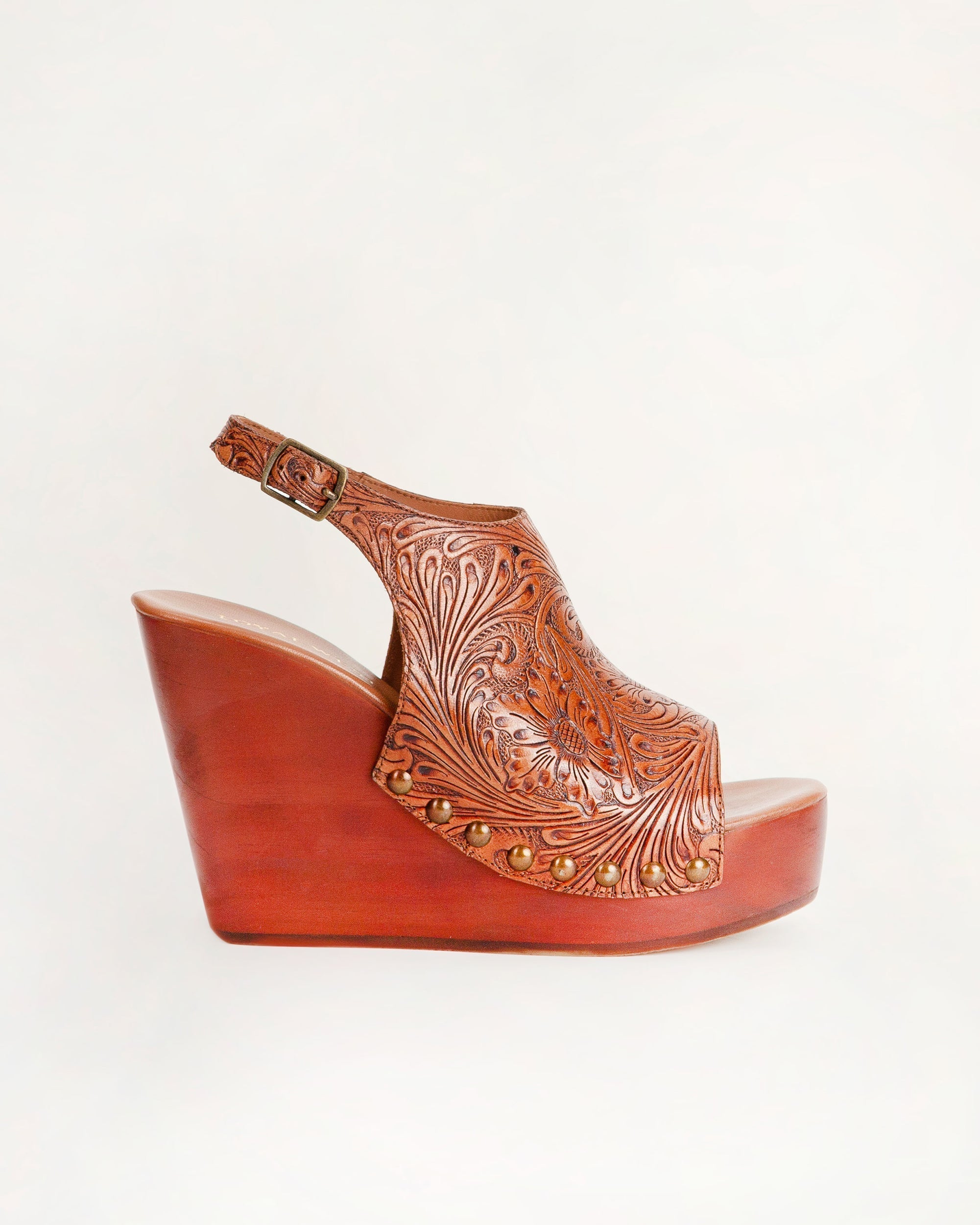 Amelia Sandals Handtooled Leather