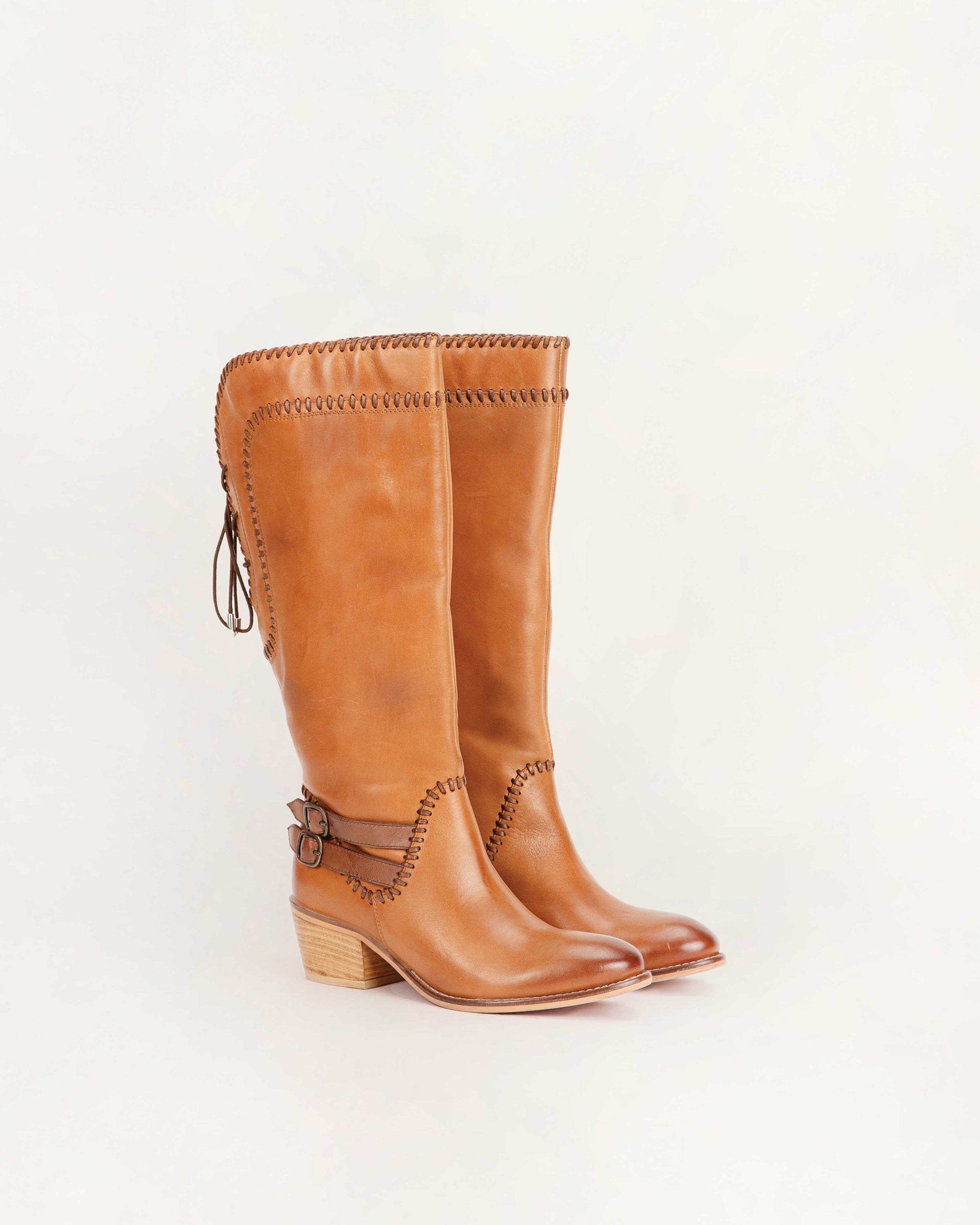 Dusty Trail High Boot In Calfskin