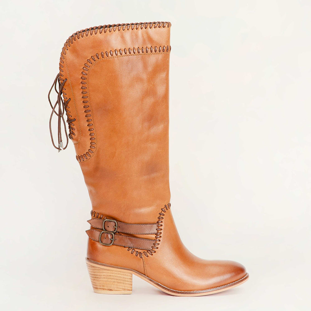 Dusty Trail High Boot In Calfskin