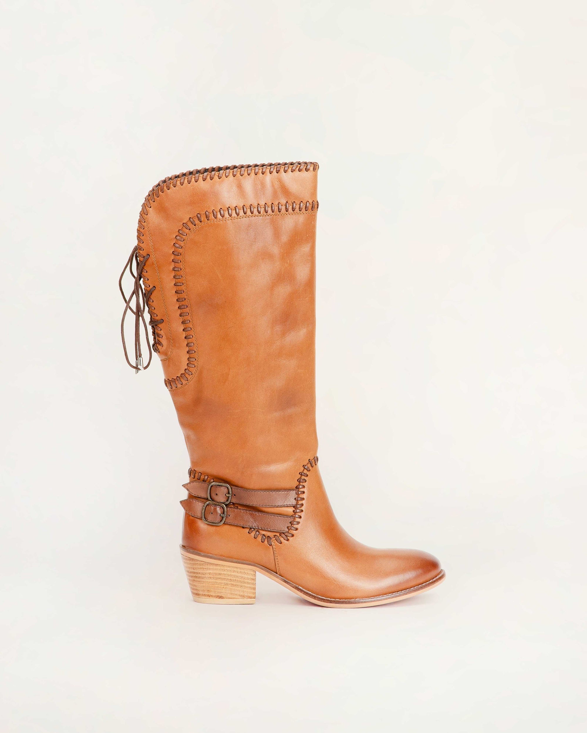 Dusty Trail High Boot In Calfskin