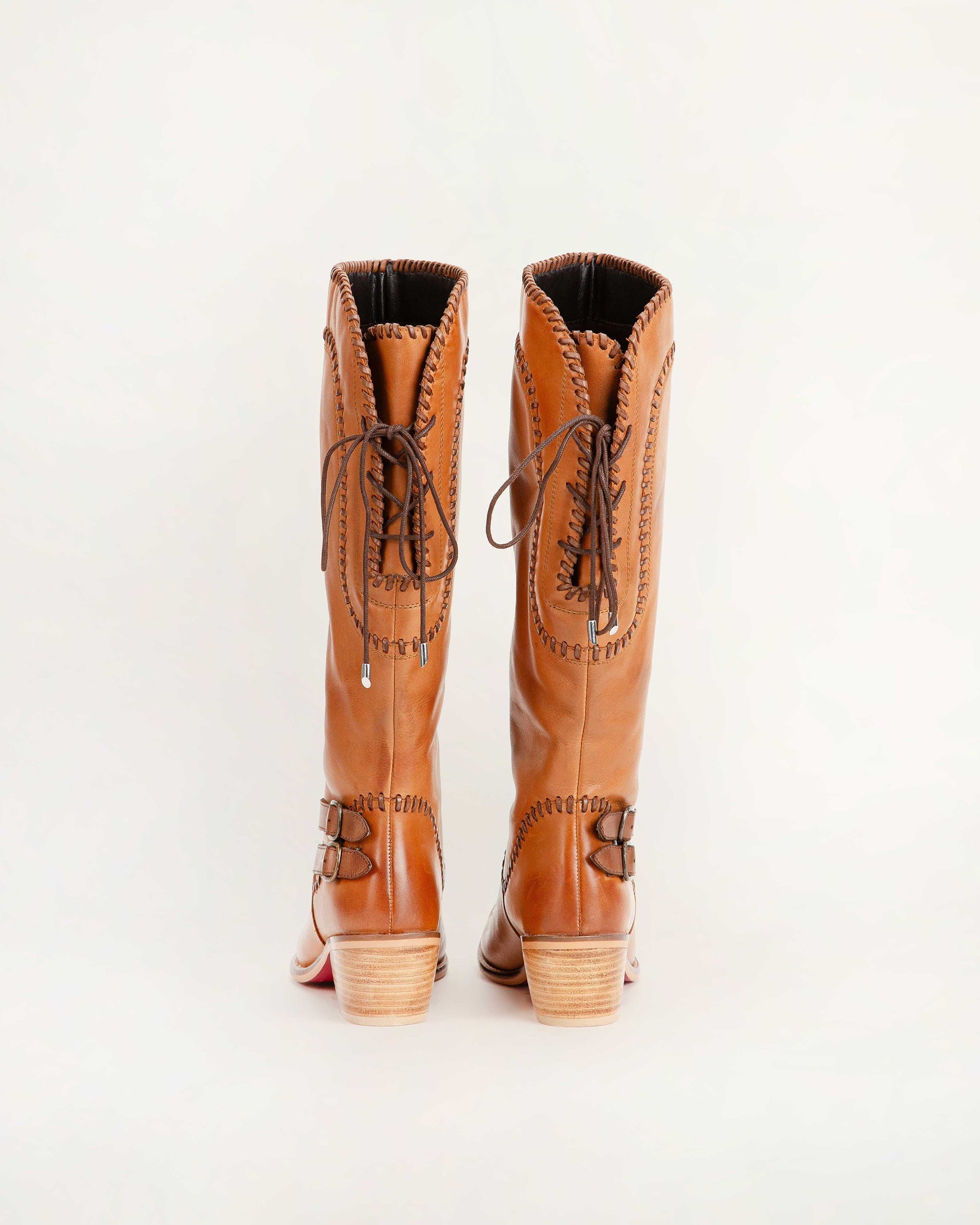 Dusty Trail High Boot In Calfskin