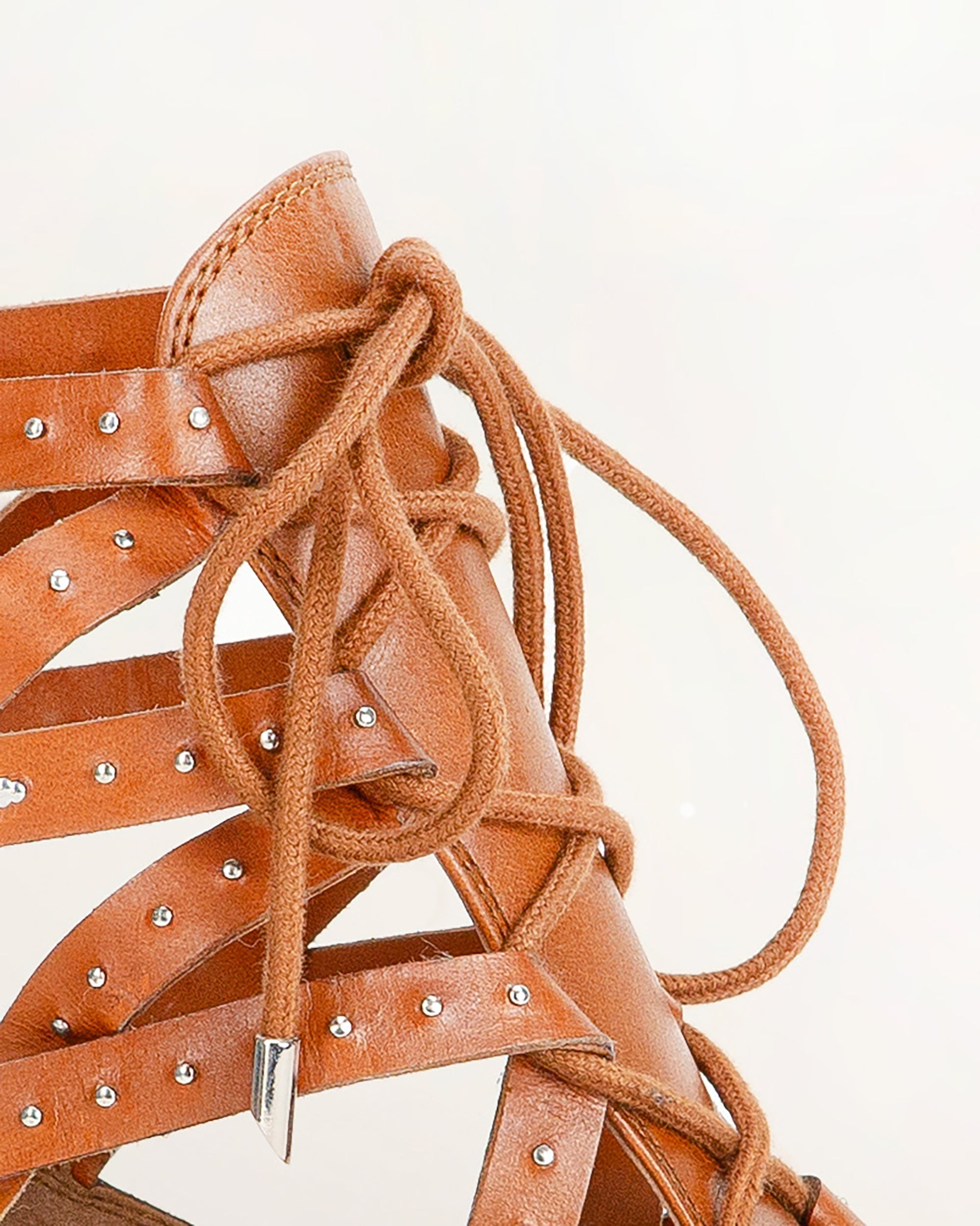 Lace Up Booties In Calfskin