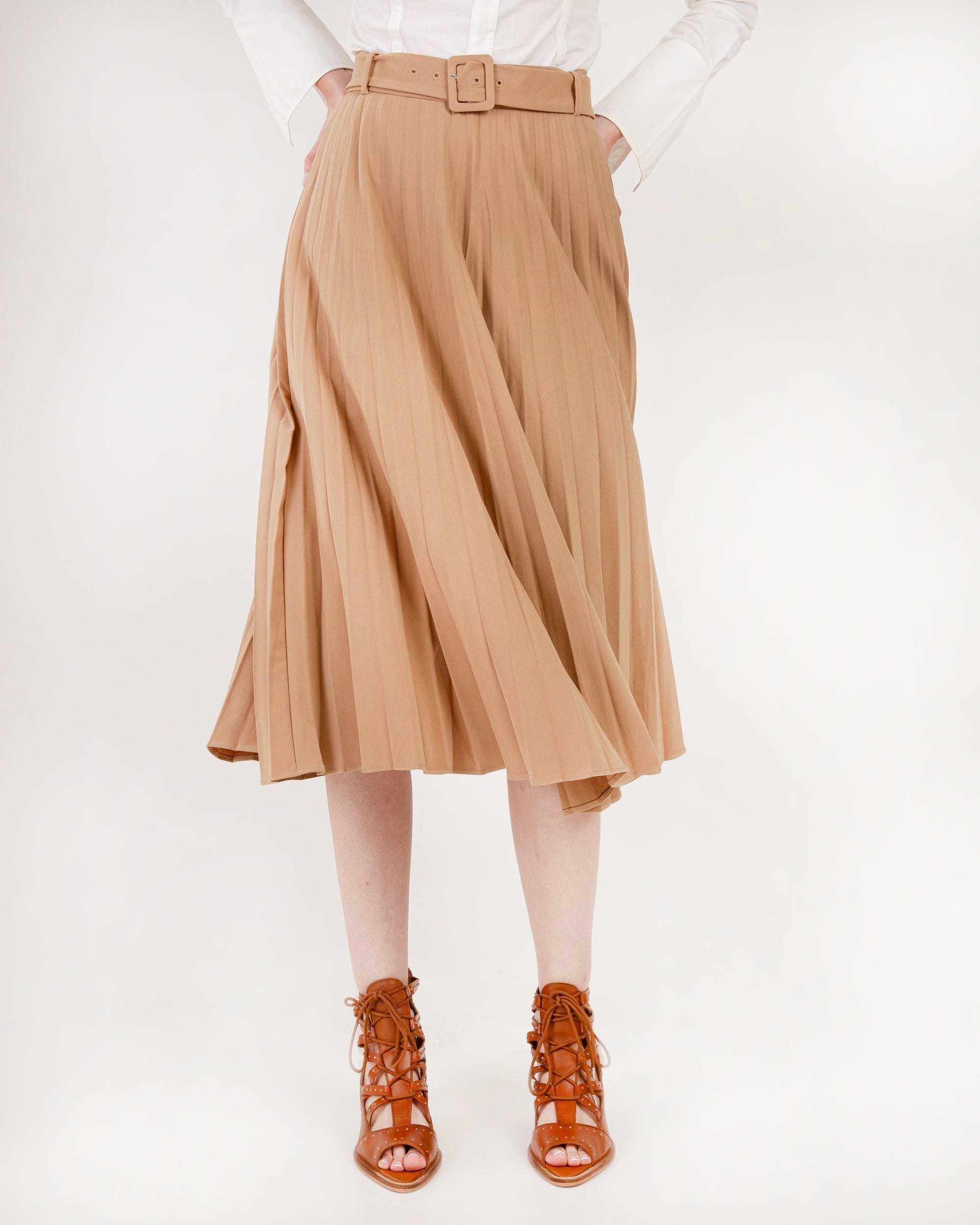 Lace Up Booties In Calfskin