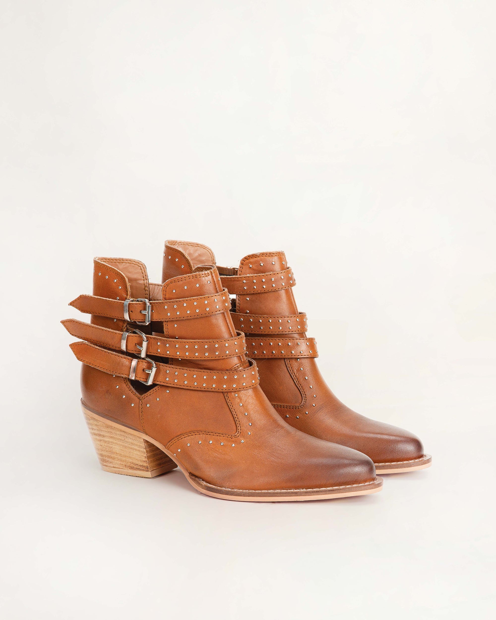 Buckle In Ankle Booties & Calfskin