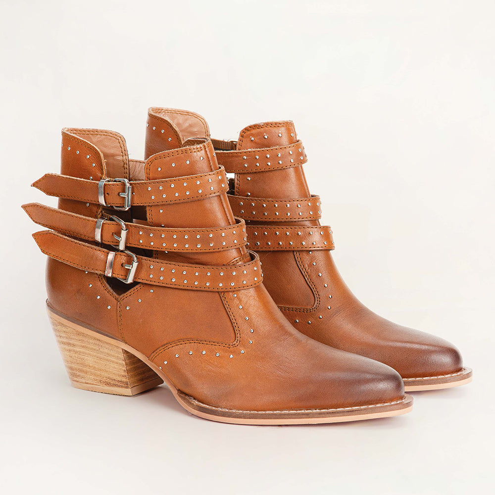 Buckle In Ankle Booties & Calfskin