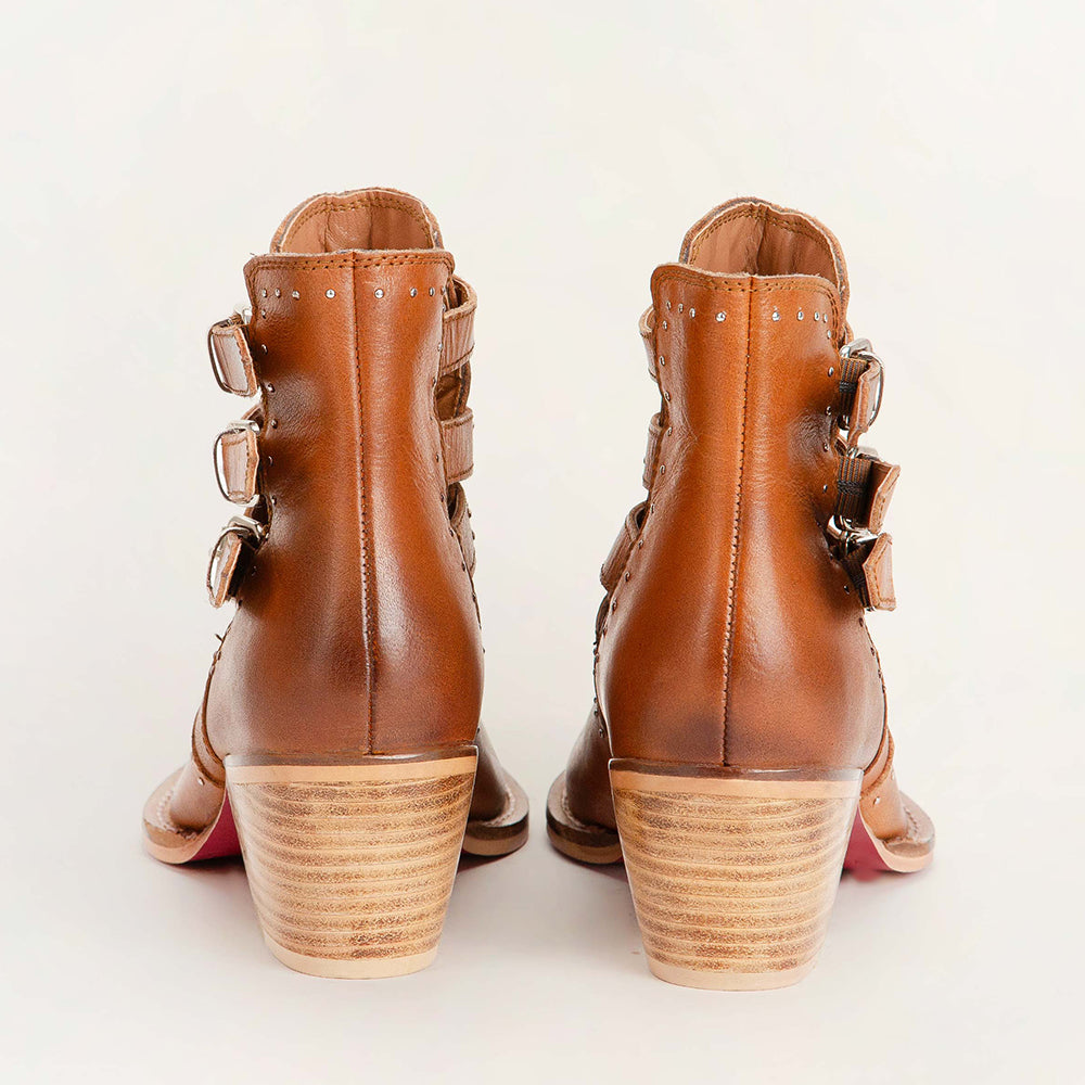 Buckle In Ankle Booties & Calfskin