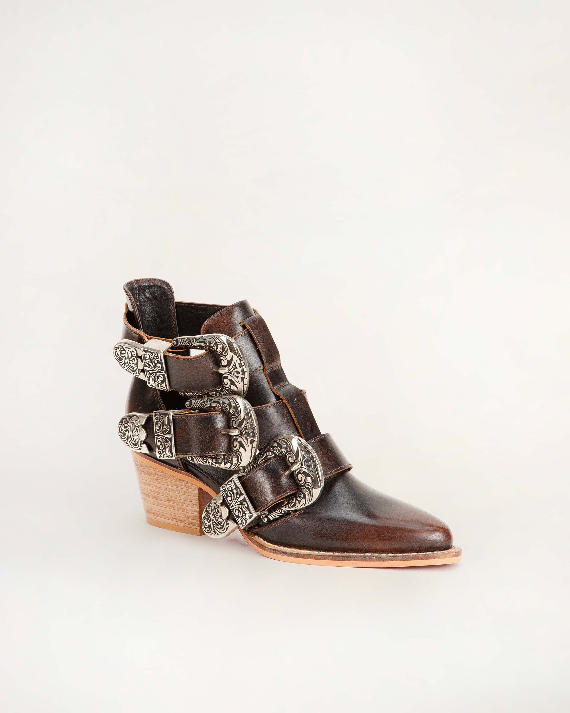 Rodeo Ankle Bootie In Calfskin