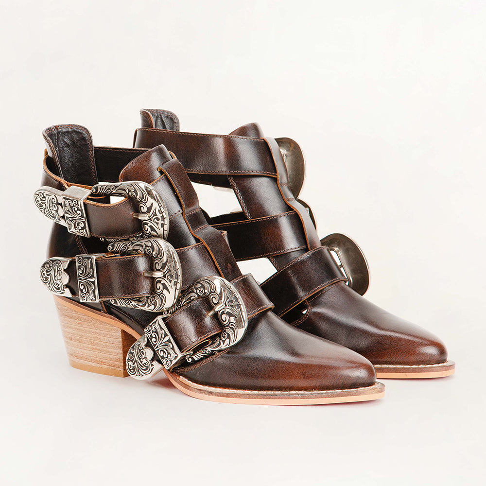 Rodeo Ankle Bootie In Calfskin