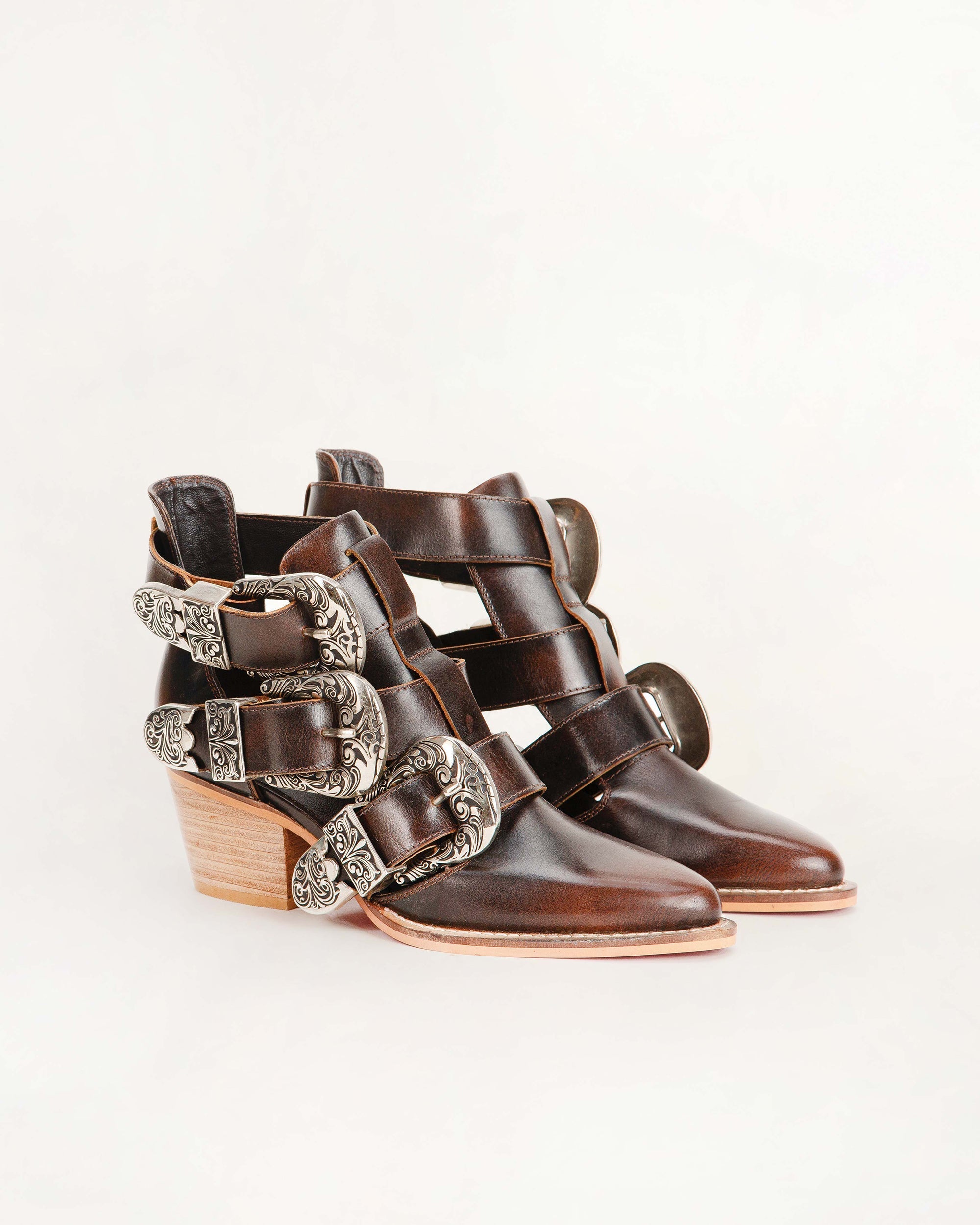 Rodeo Ankle Bootie In Calfskin