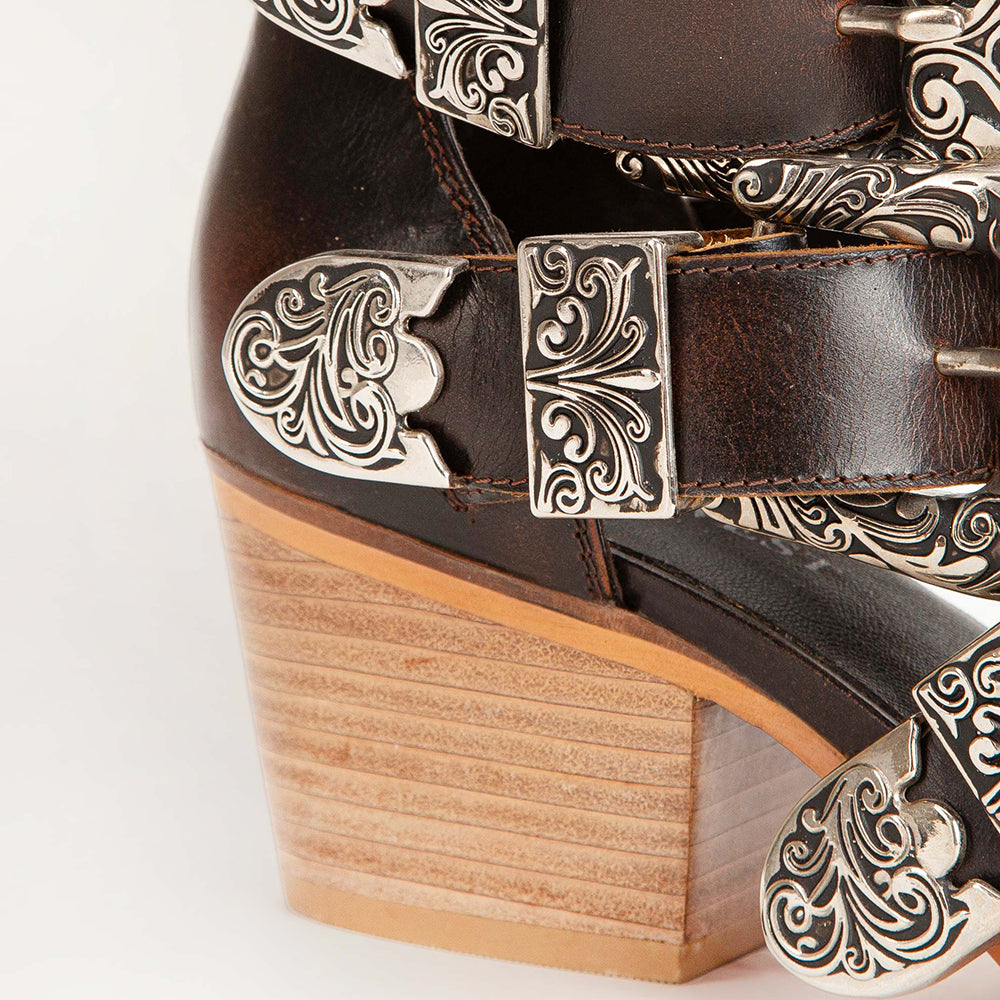 Rodeo Ankle Bootie In Calfskin