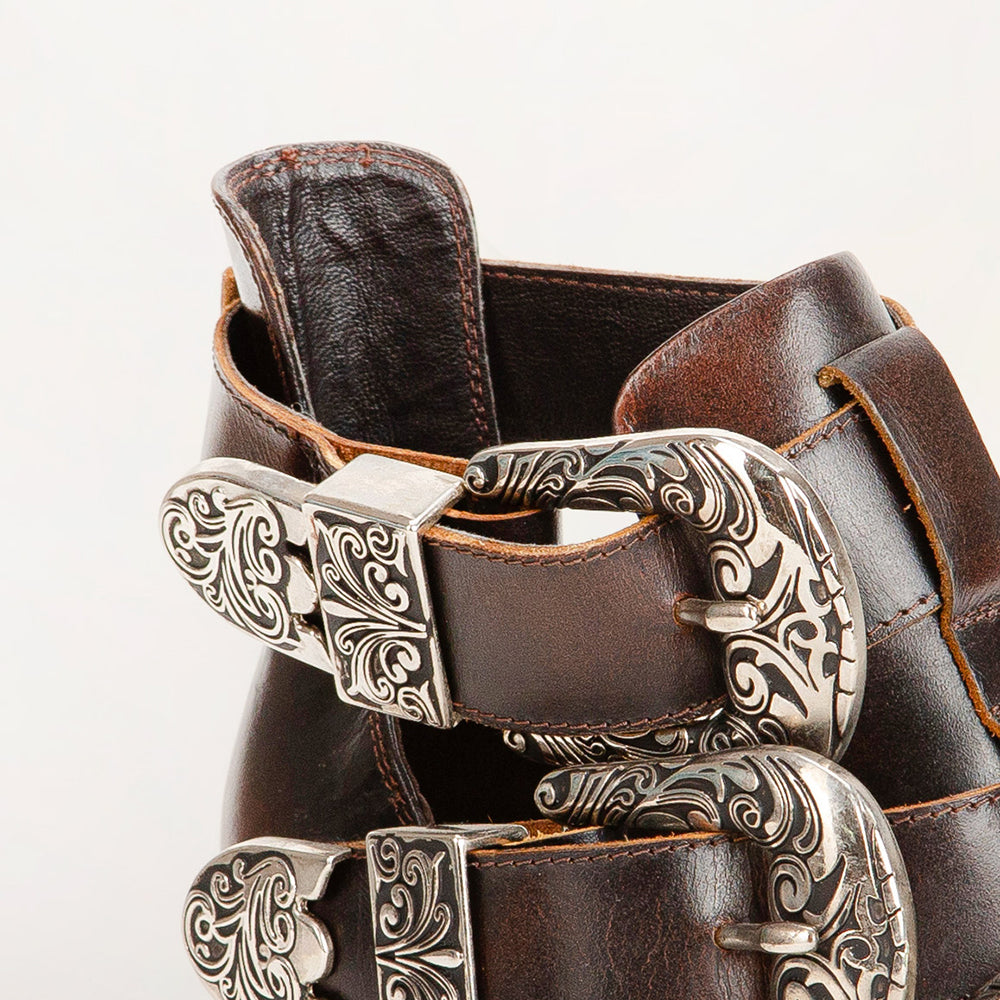 Rodeo Ankle Bootie In Calfskin