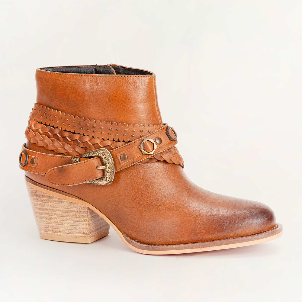 Marlene Ankle Booties In Calfskin