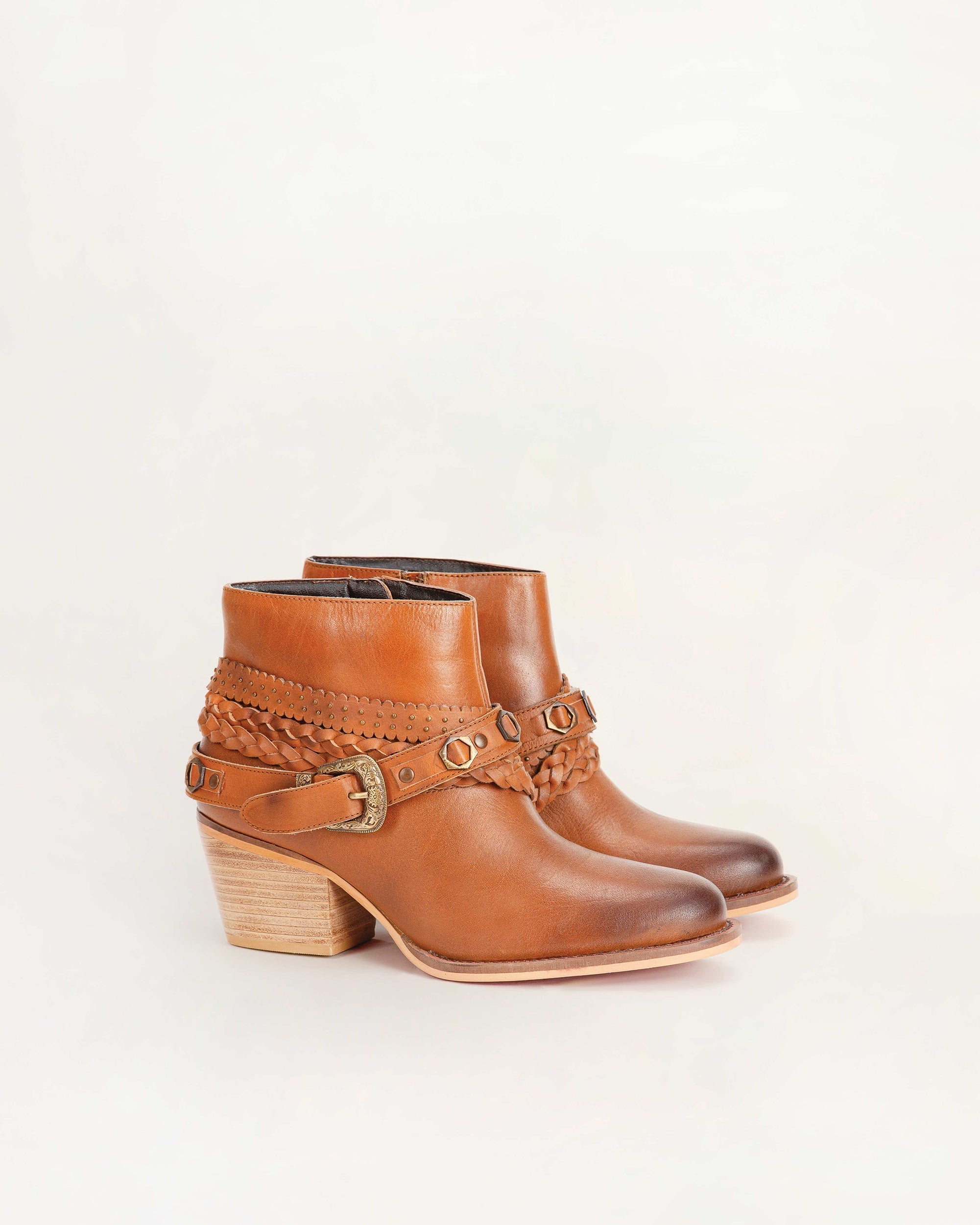 Marlene Ankle Booties In Calfskin