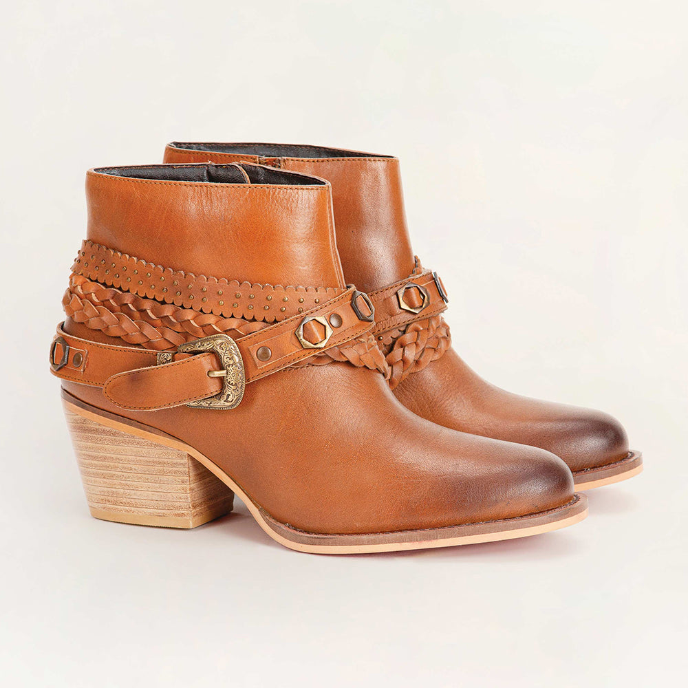 Marlene Ankle Booties In Calfskin