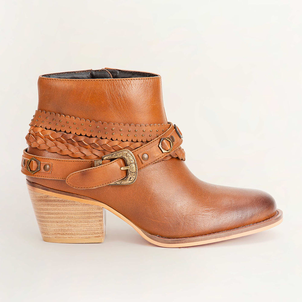 Marlene Ankle Booties In Calfskin