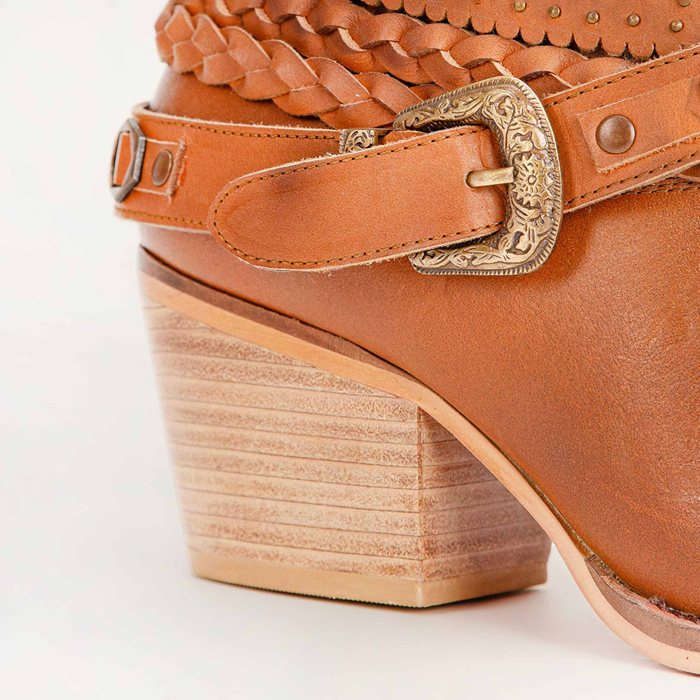 Marlene Ankle Booties In Calfskin