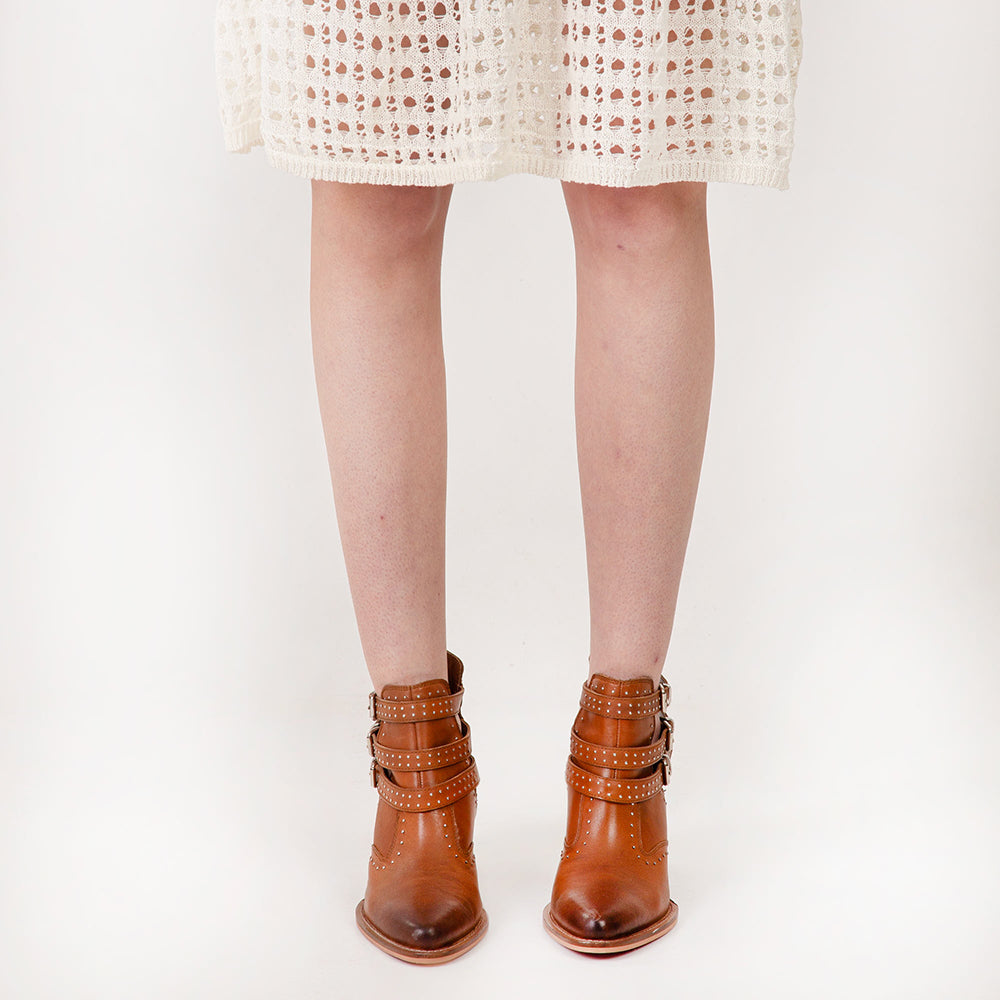 Marlene Ankle Booties In Calfskin