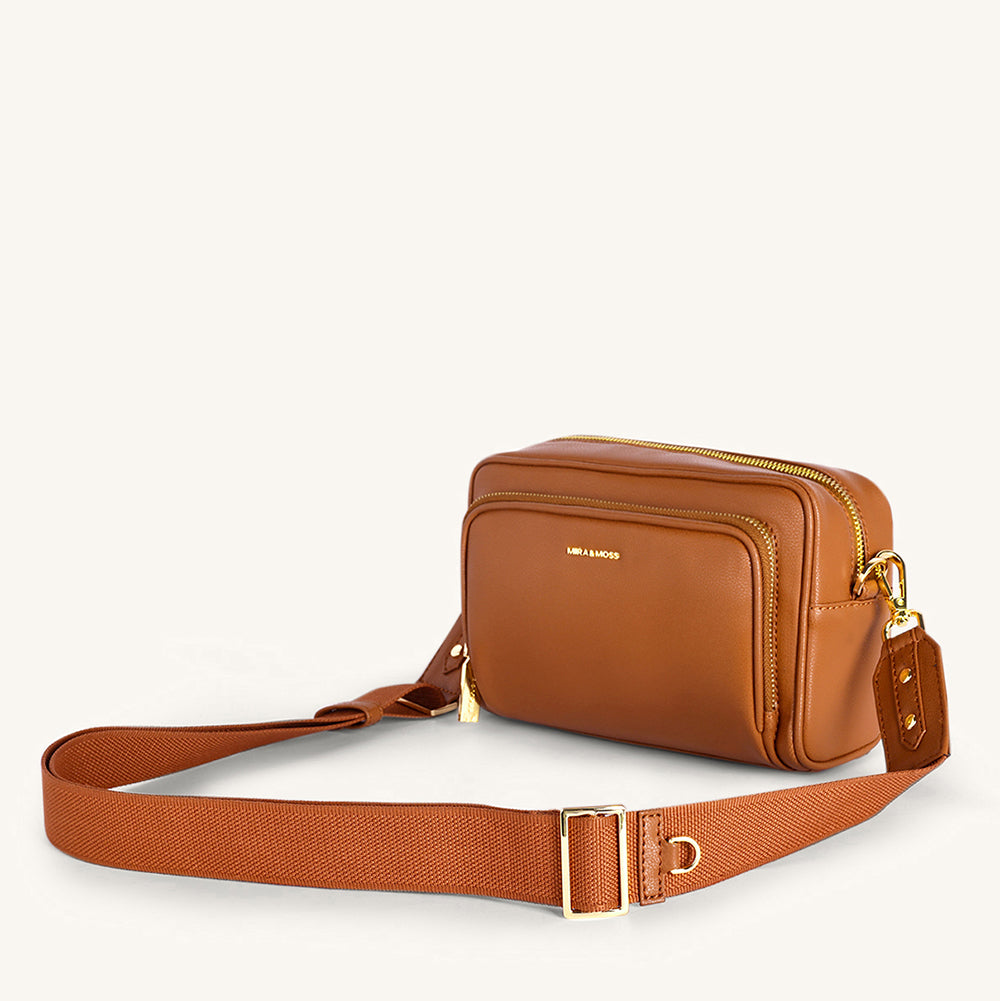 Mira & Moss Lucienne Crossbody Bag - Tan